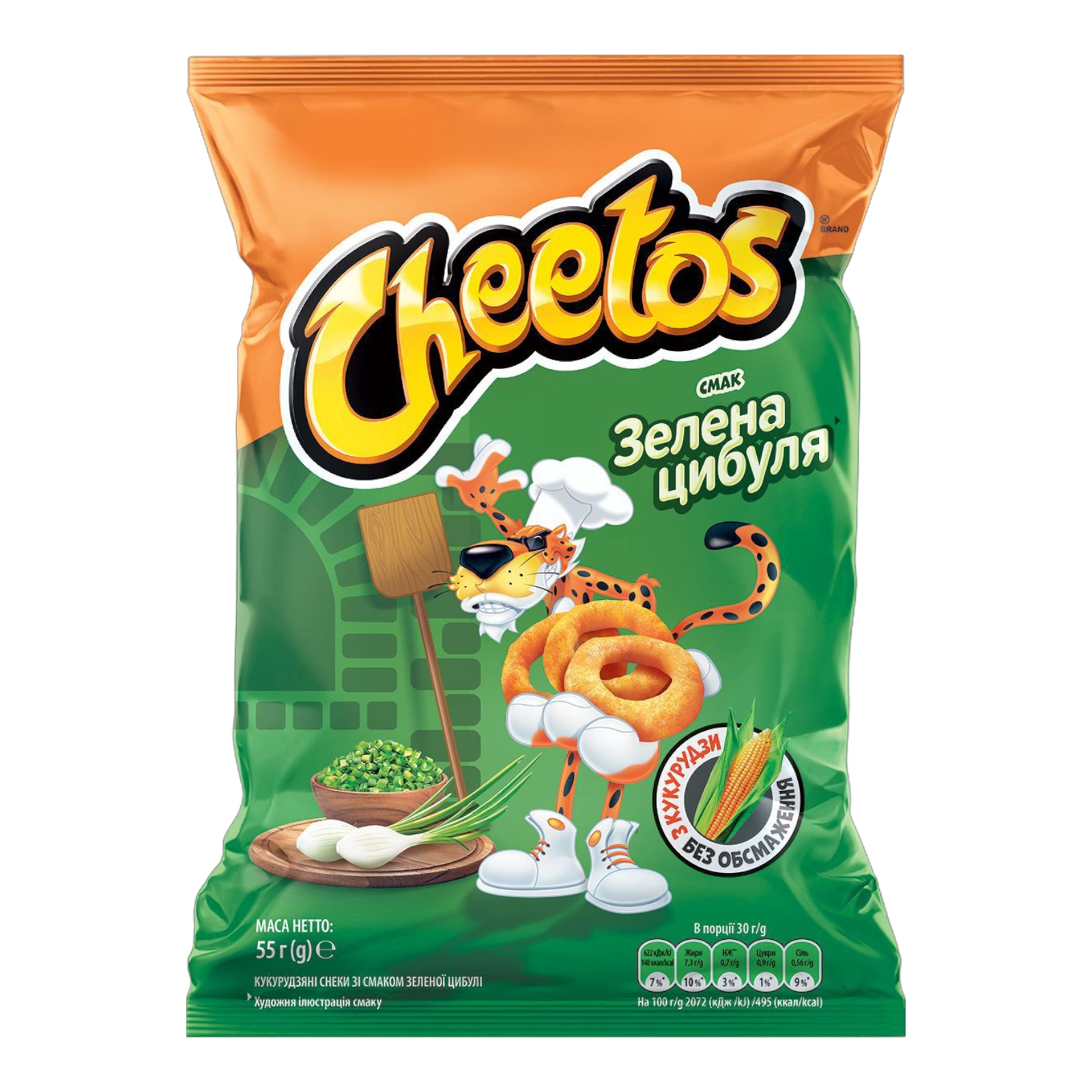 Сухарики Cheetos зелена цибуля 55гр