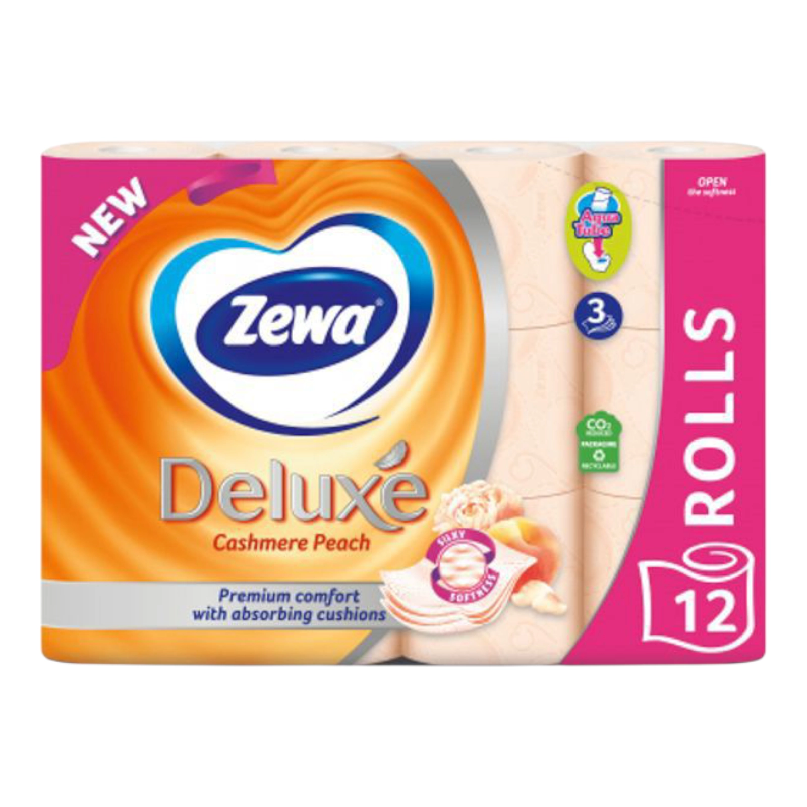 Туалетний папір Zewa 12шт персик
