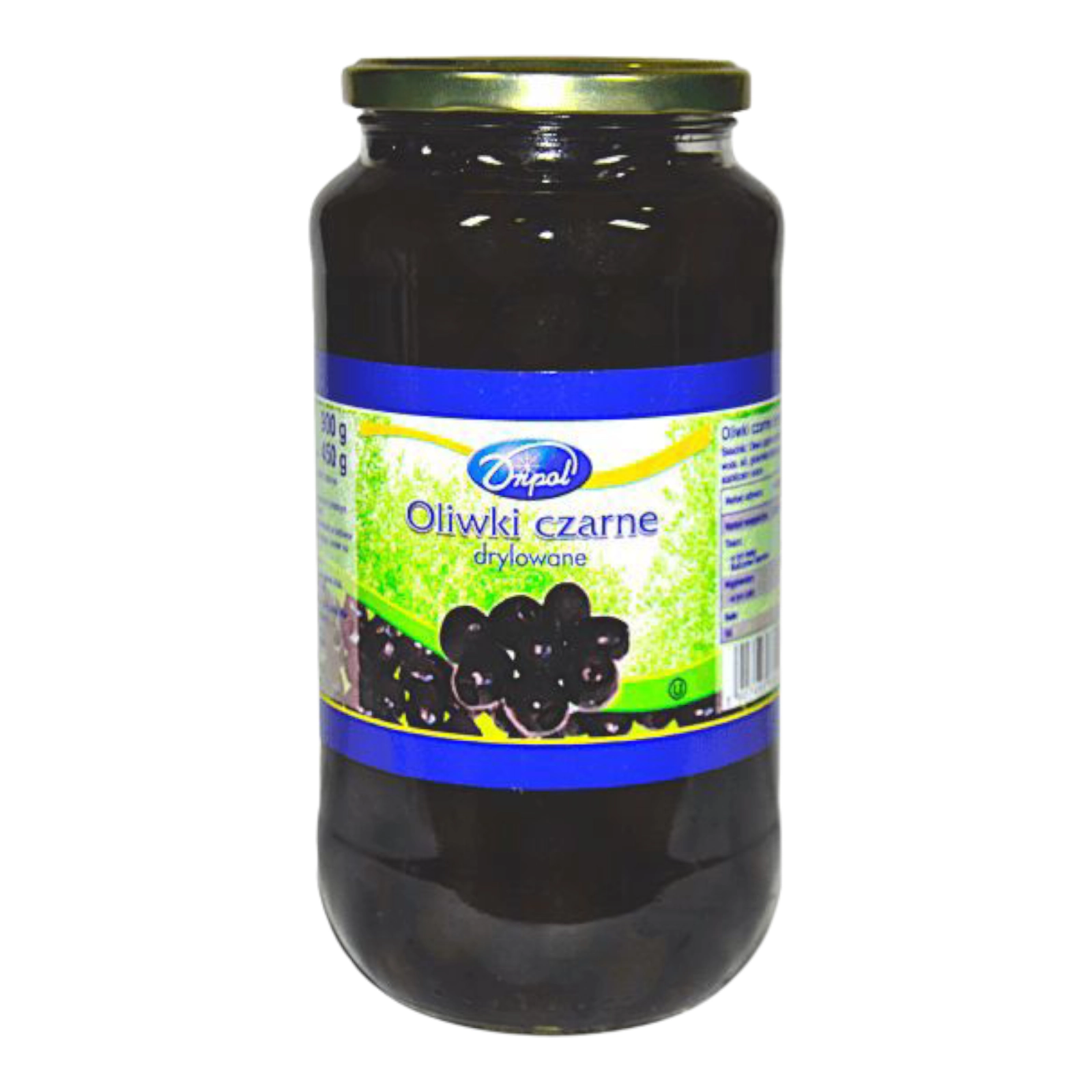 Маслини без кісточки Dripol банка 900гр