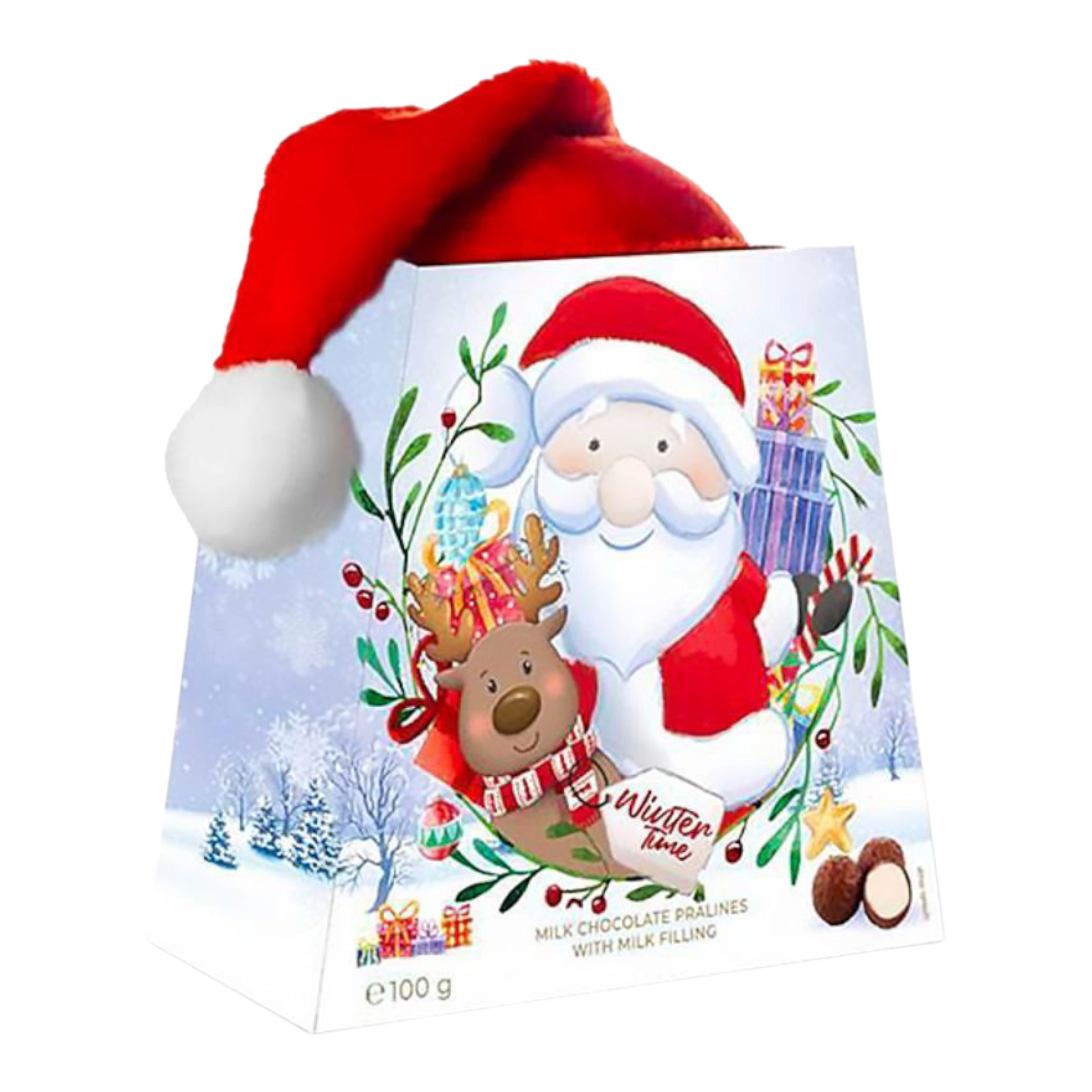 Подарунок Merry Christmas з шапочкою