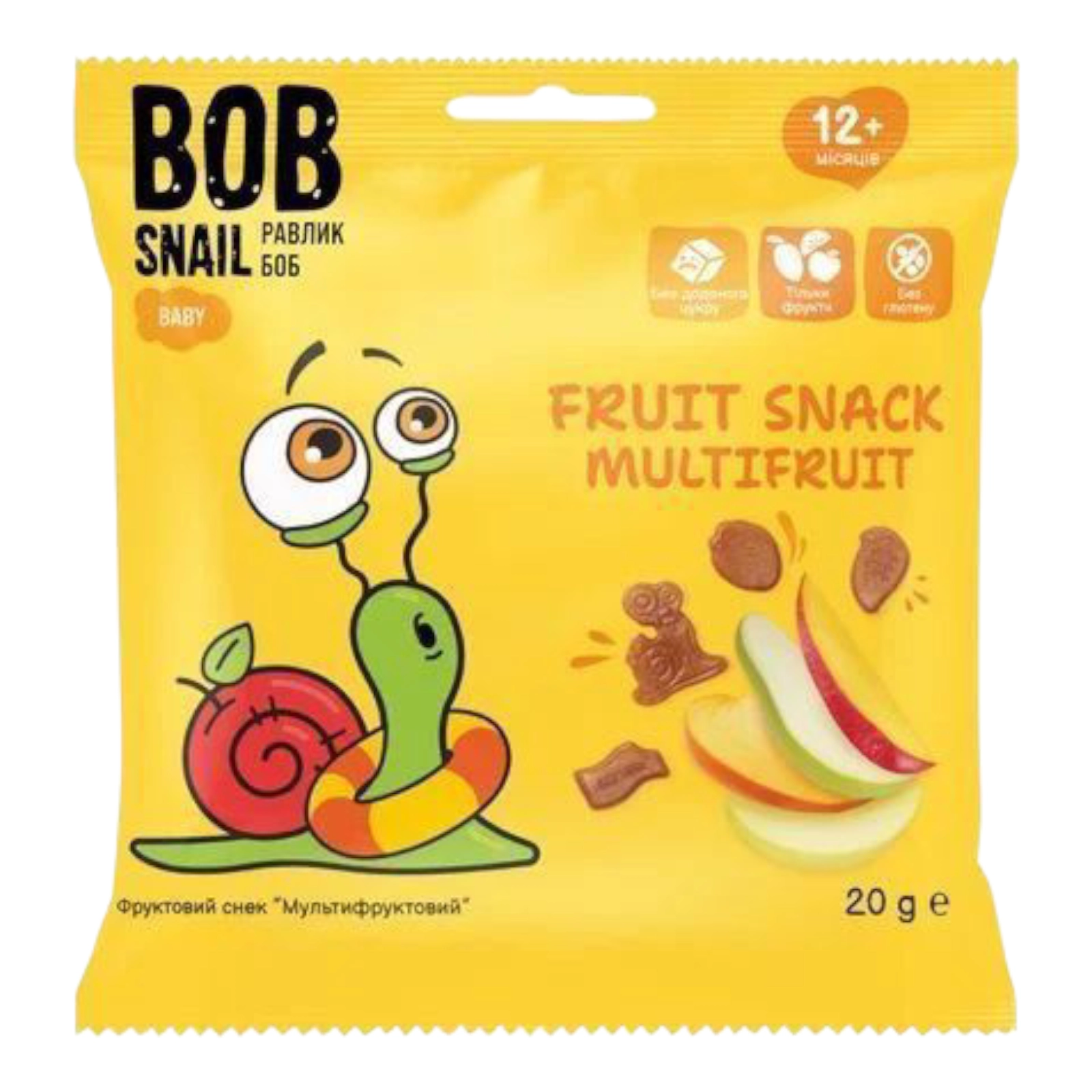 BOB снек мультифруктовий 20гр