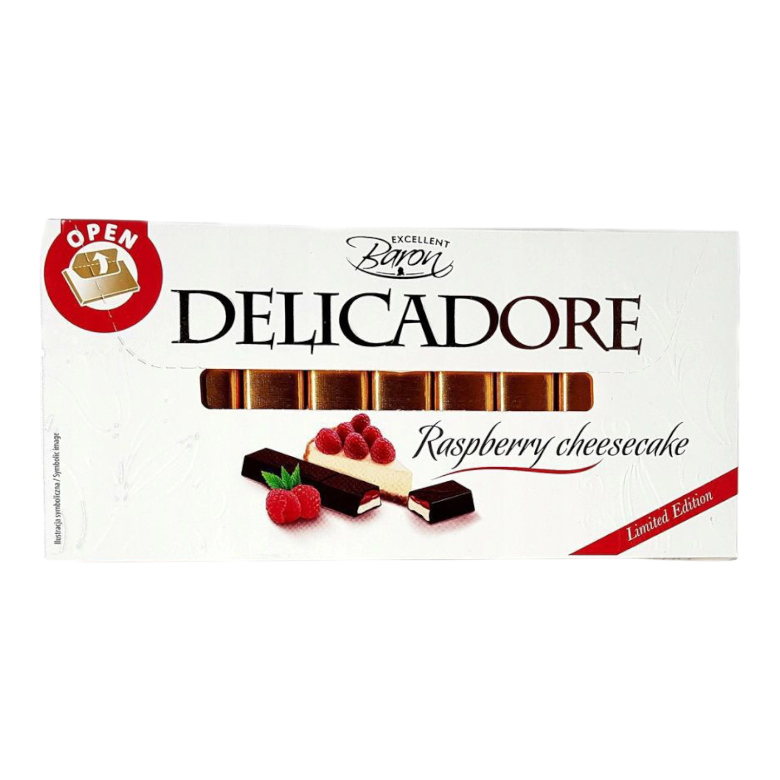 Шок Delicadore 200g raspberry cheesecake
