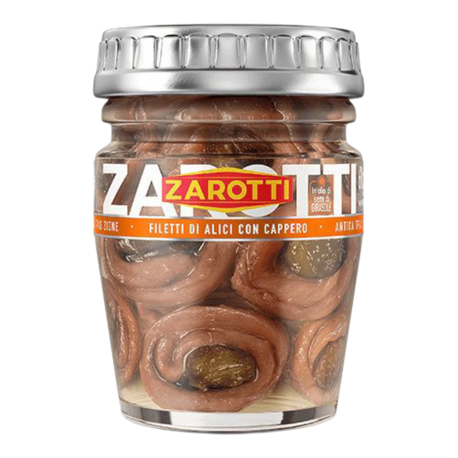 Анчоуси Zarotti filetti di alici con cappero