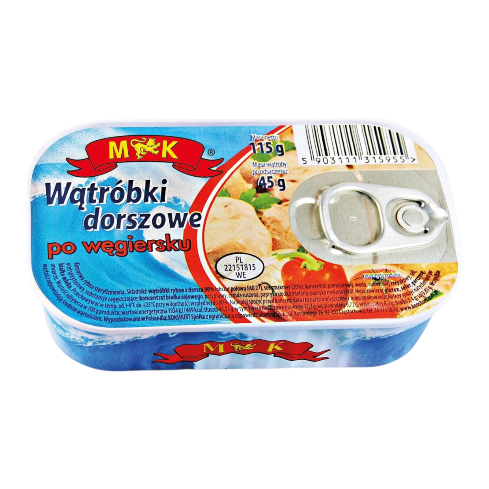 Печінка тріски M K 115g