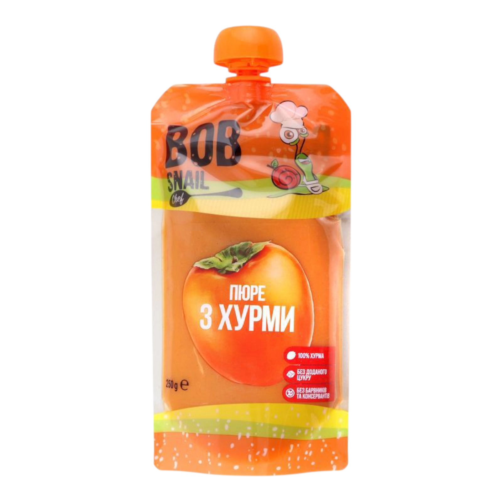 BOB Snail пюре дит. хурма 250гр