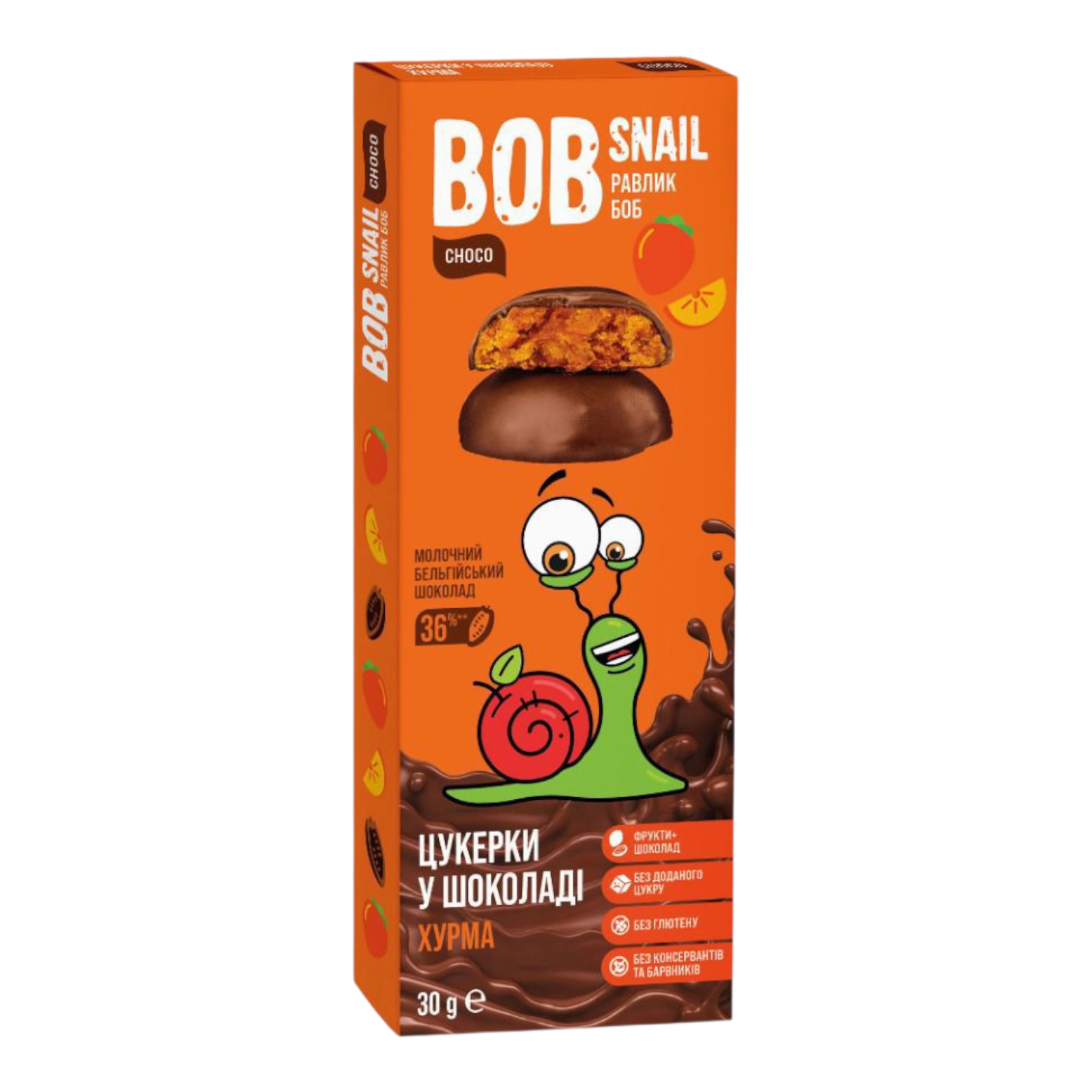 BOB Snail шок цукерки хурма 30g