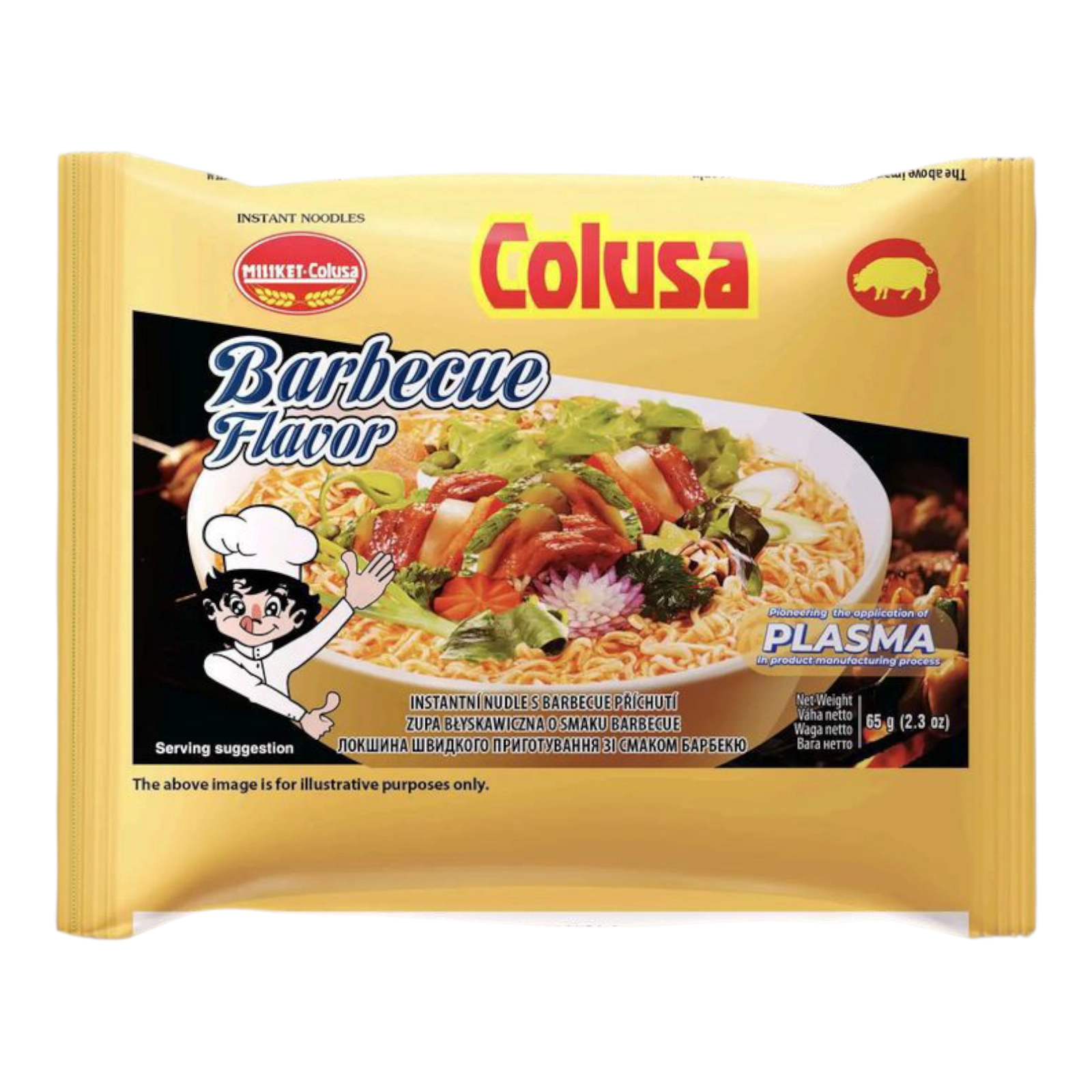 Локшина швидкого приготування Miliket зі смаком барбекю 65 г