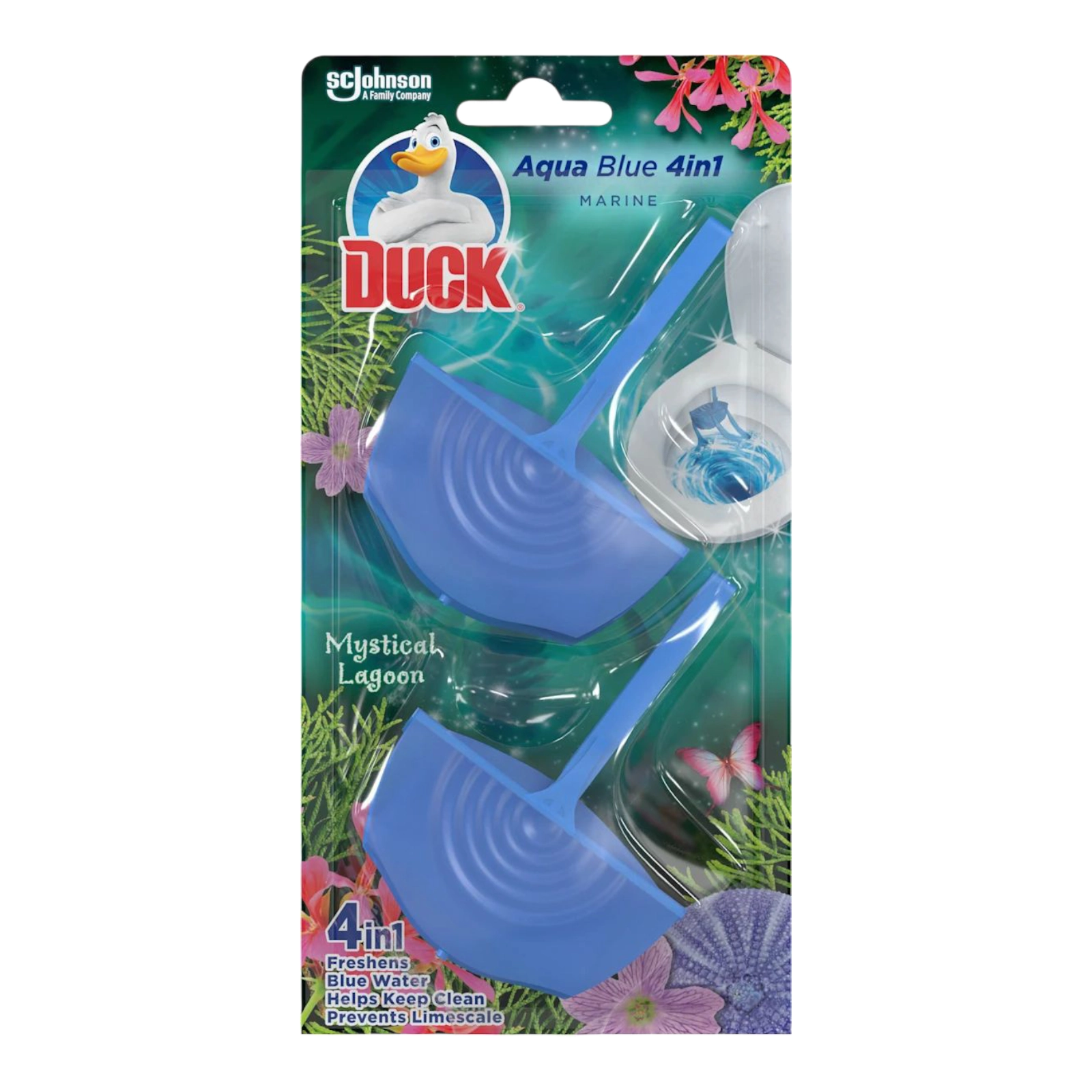 блок для унітазу качка синє