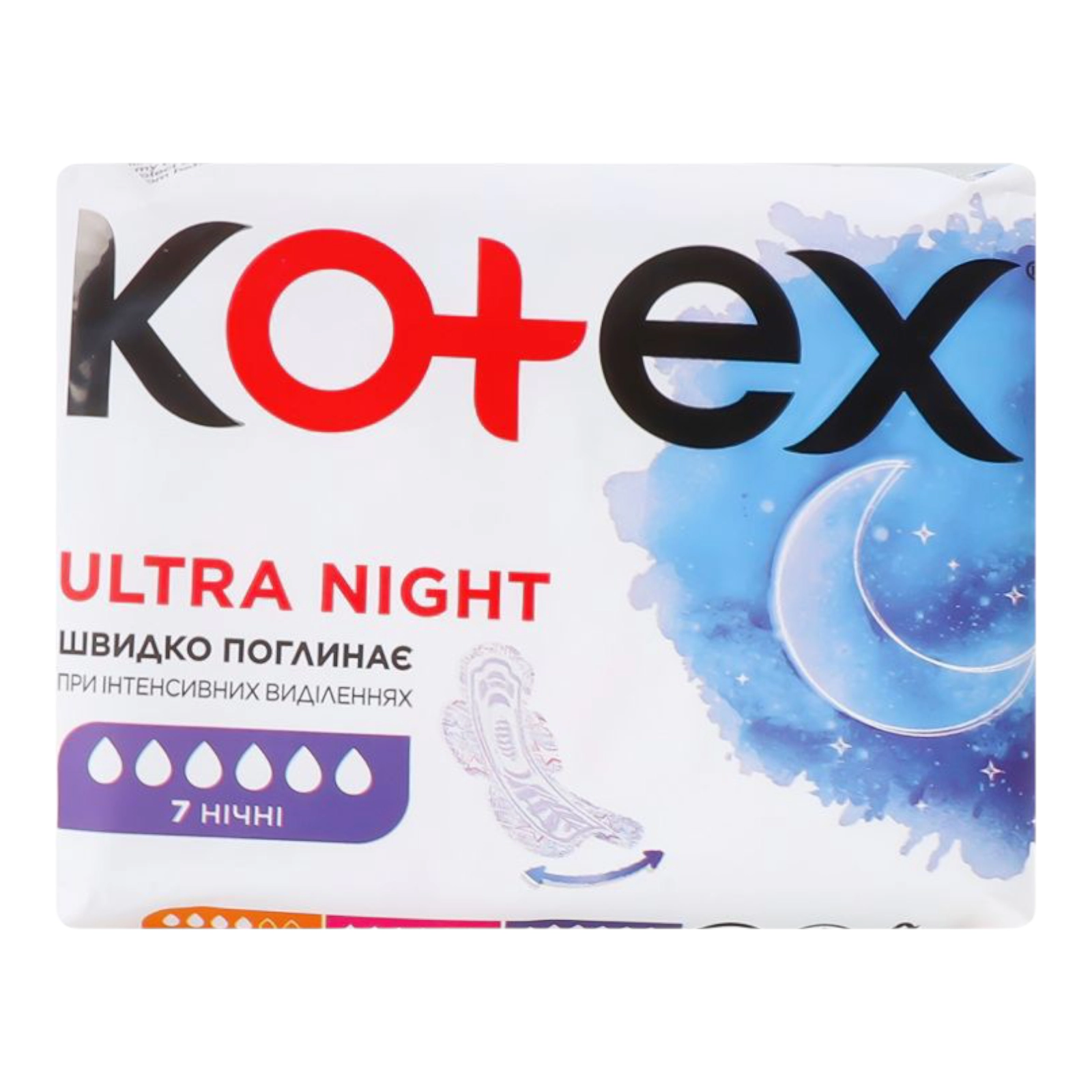 Прокладки Kotex 7крапель нічні