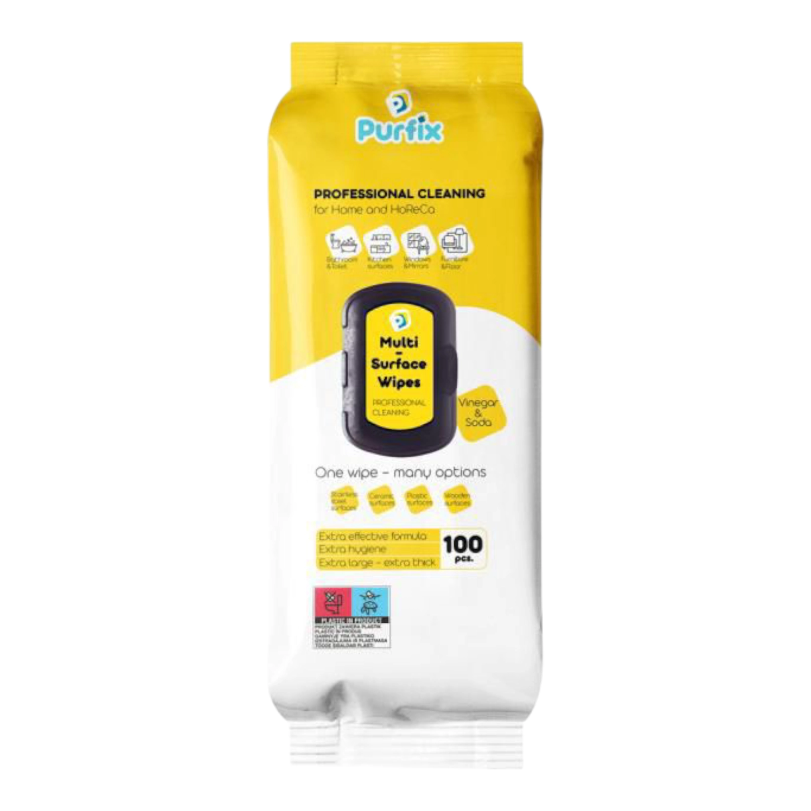 Вологі серветки Purfix 100 шт