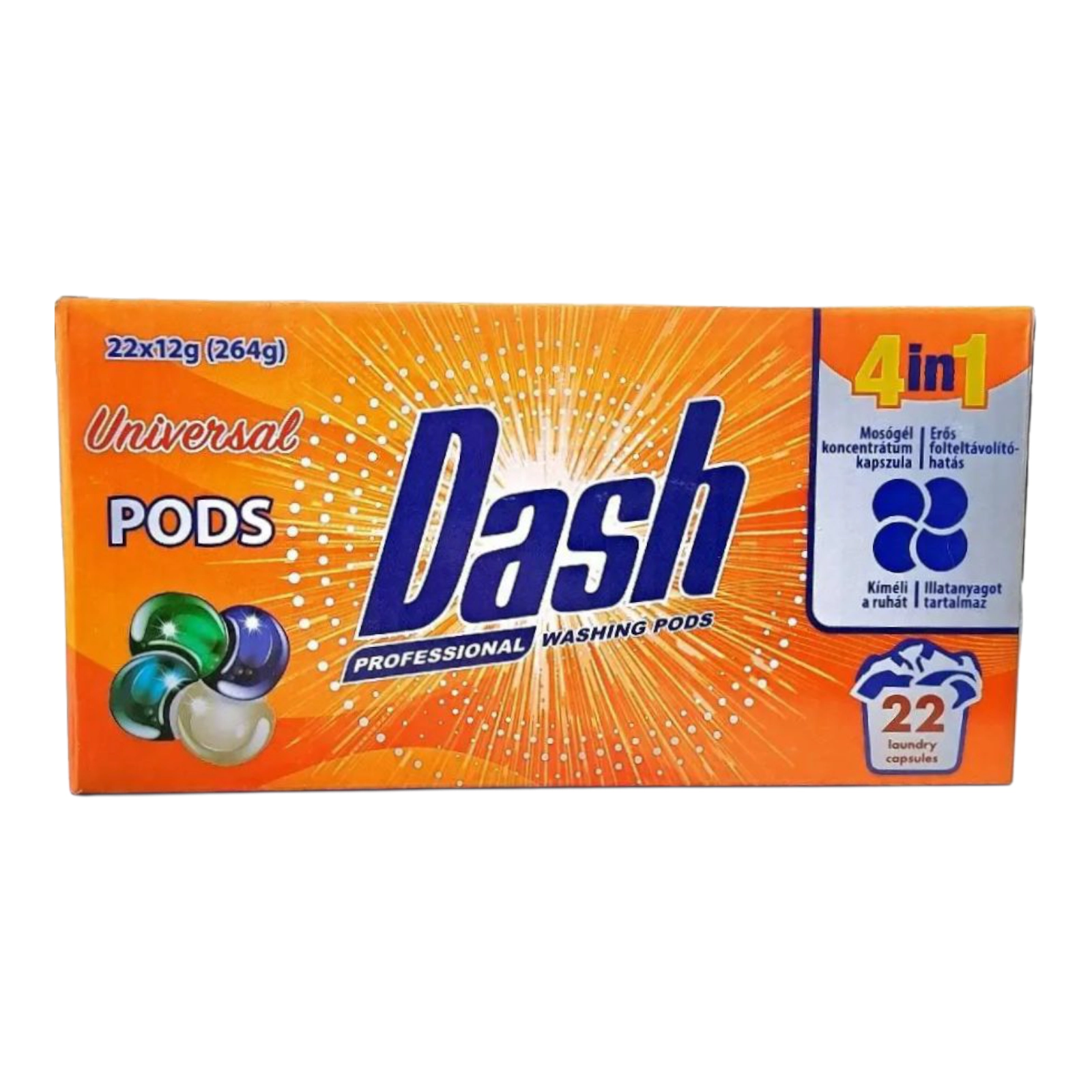 Капсули для прання Dash 22шт подс