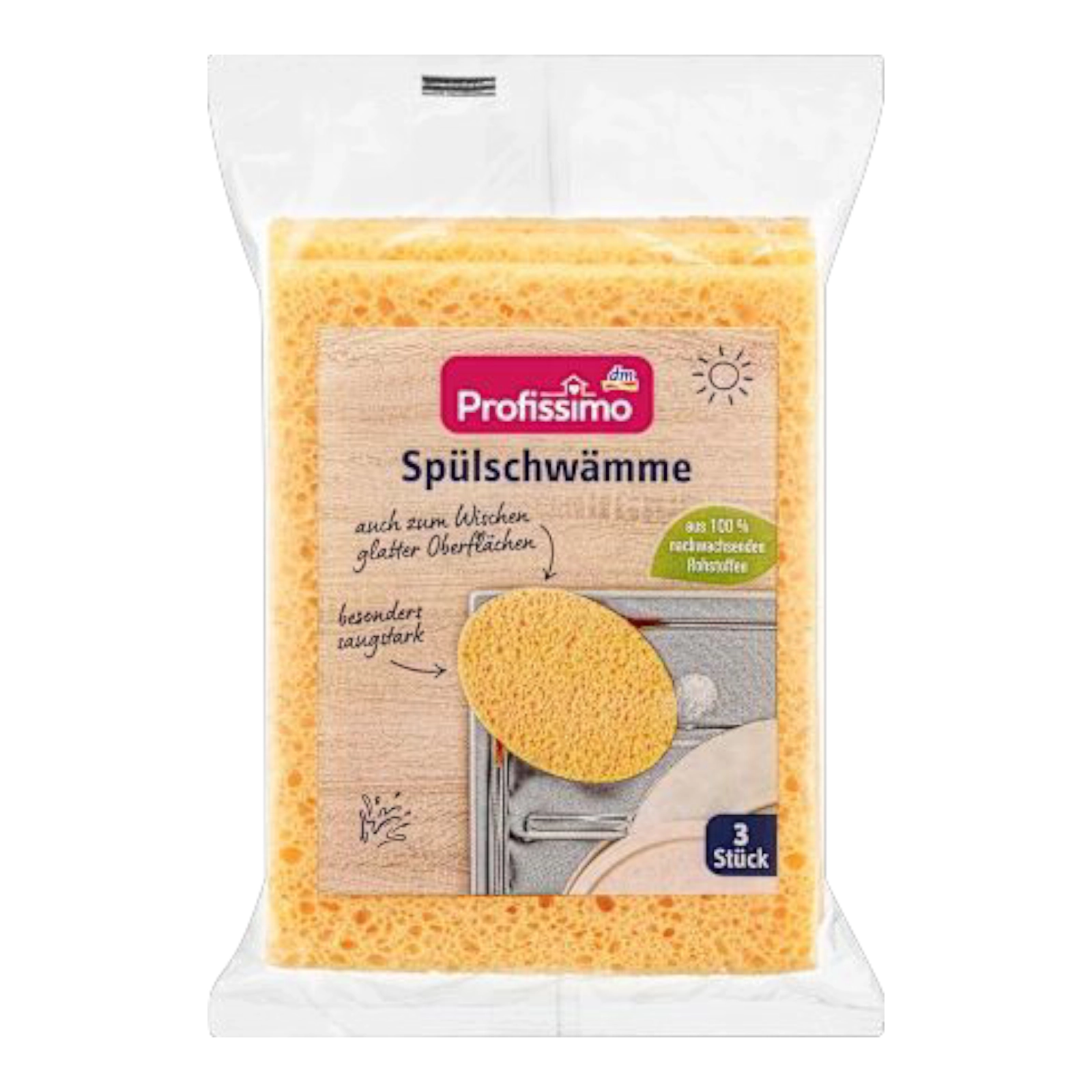 Губки для посуду Profissimo 3шт