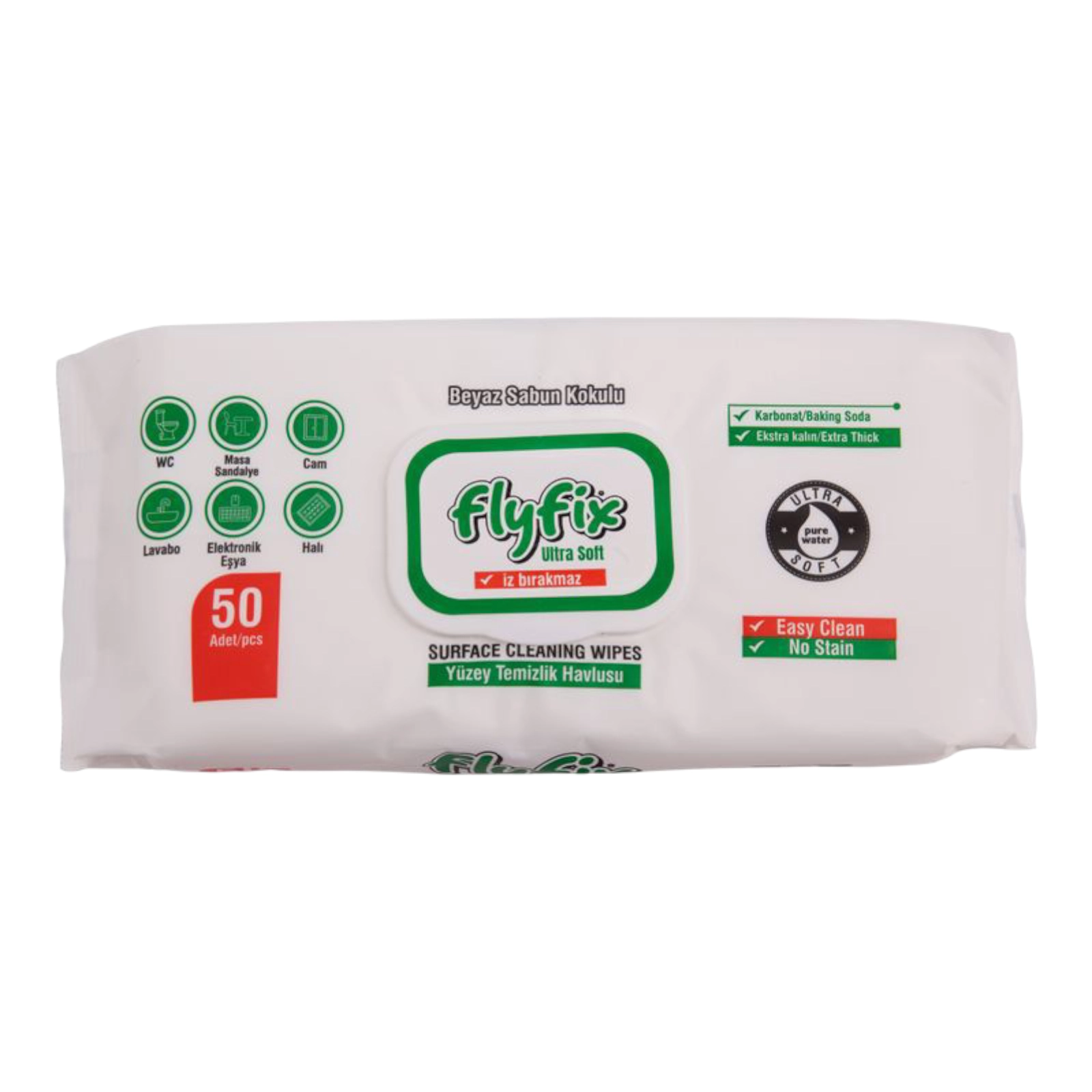 Вологі серветки Fly Fix 50шт для прибирання