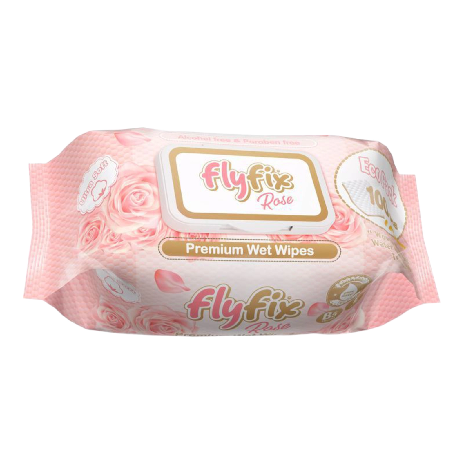 Серветки вологі Fany fix рожеві 100шт