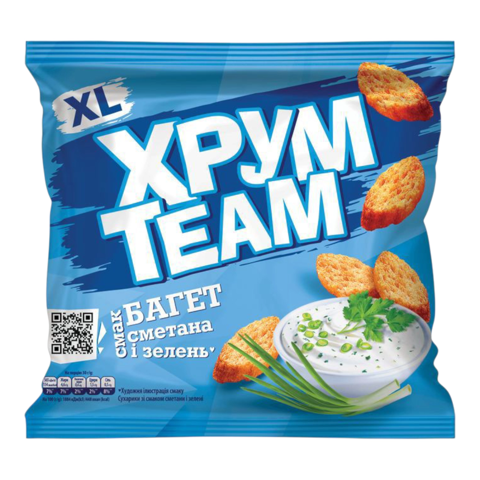 Сухарики Хрум Тім сметана і зелень 90г