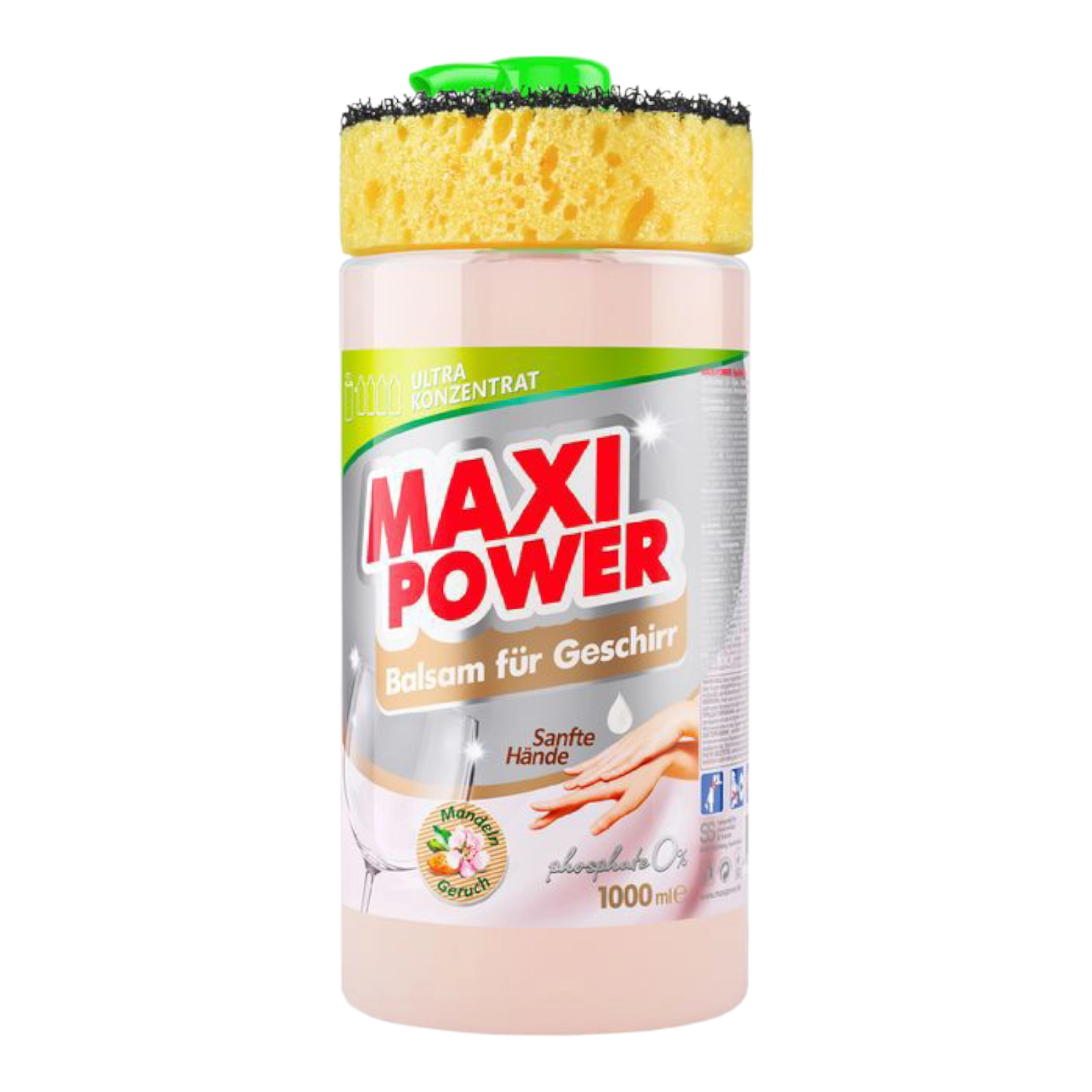 Засіб для посуду з губкою 0%1л