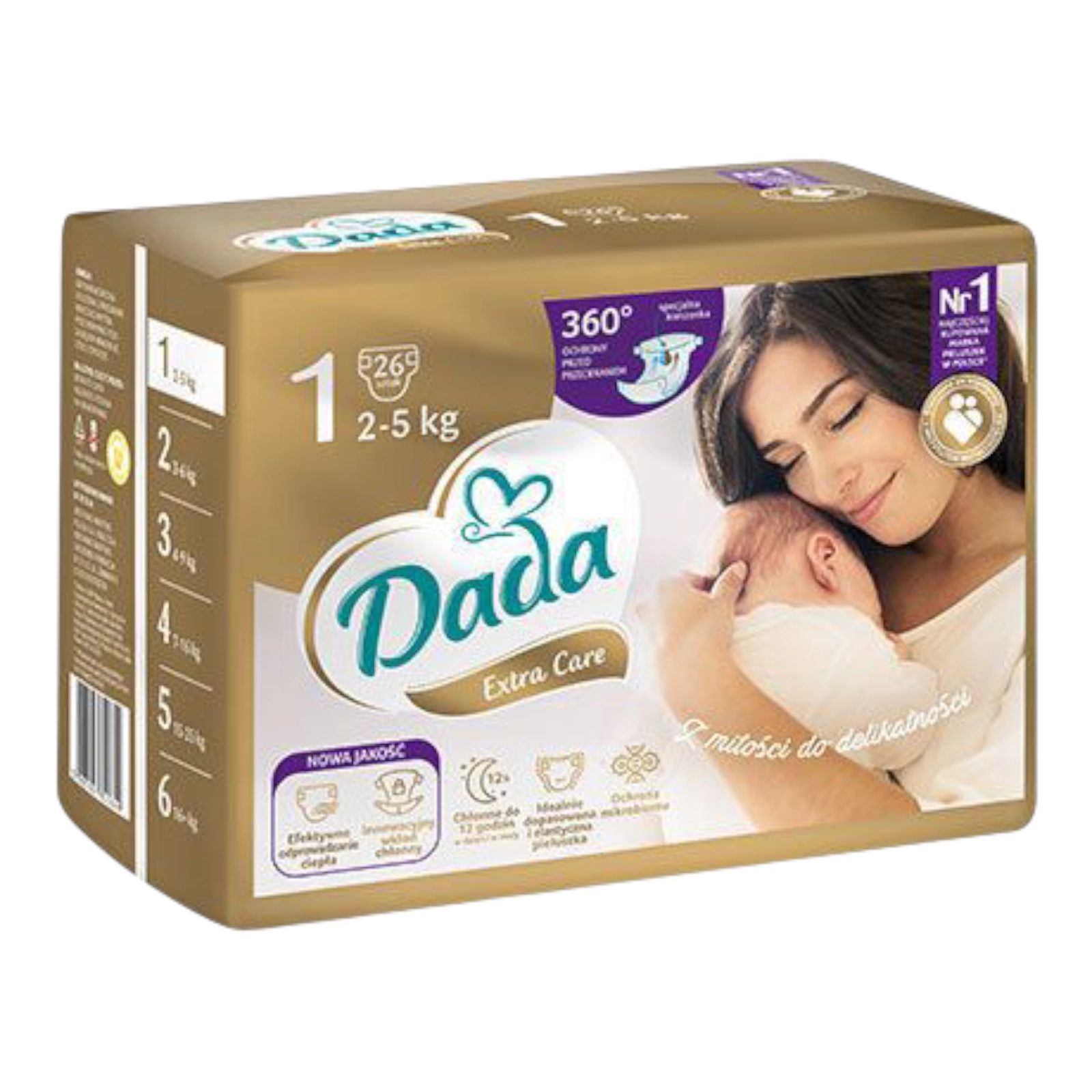 Памперси Дада малюк 1(2-5кг)