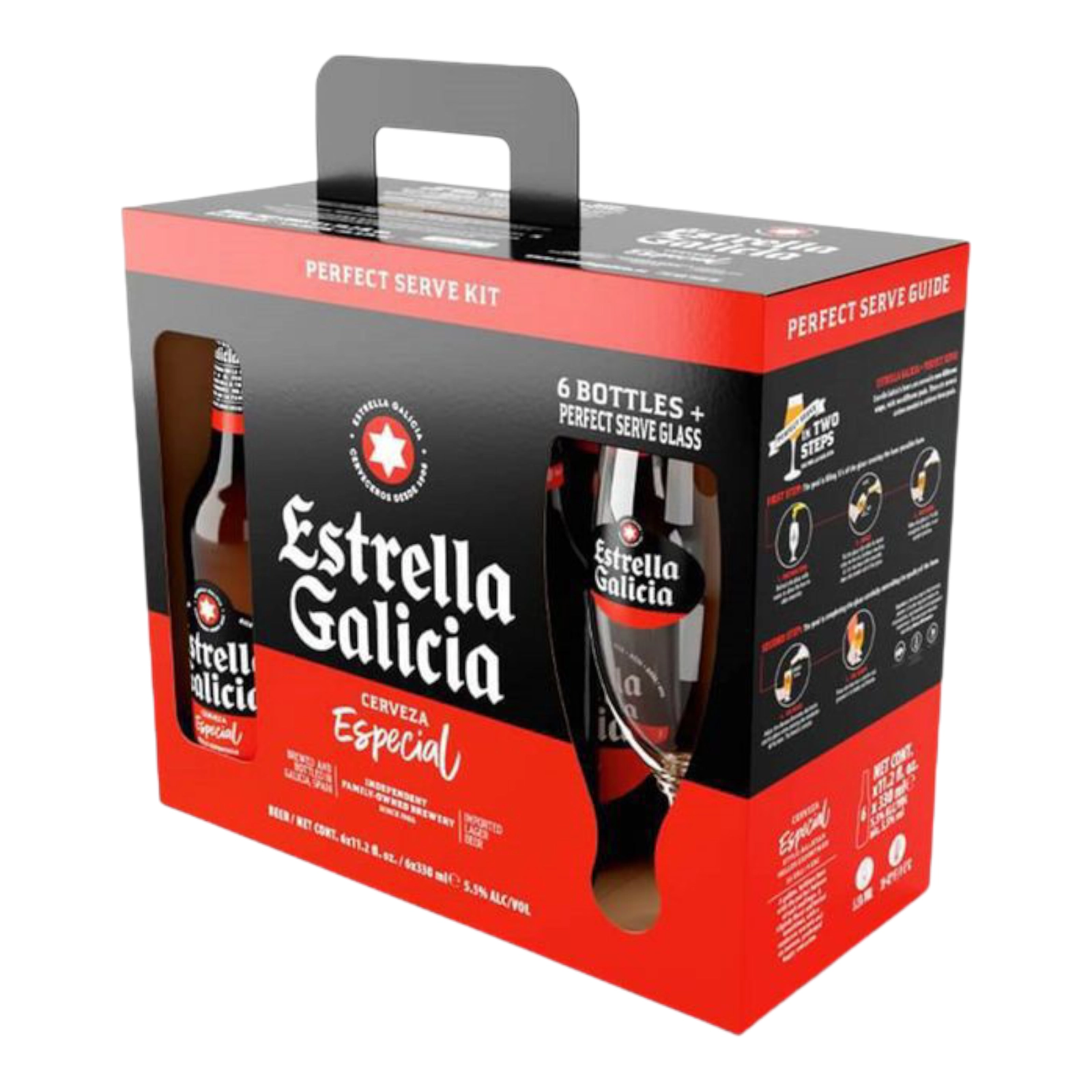 Пиво-набір EG 5.5% 6*0.33л + бокал