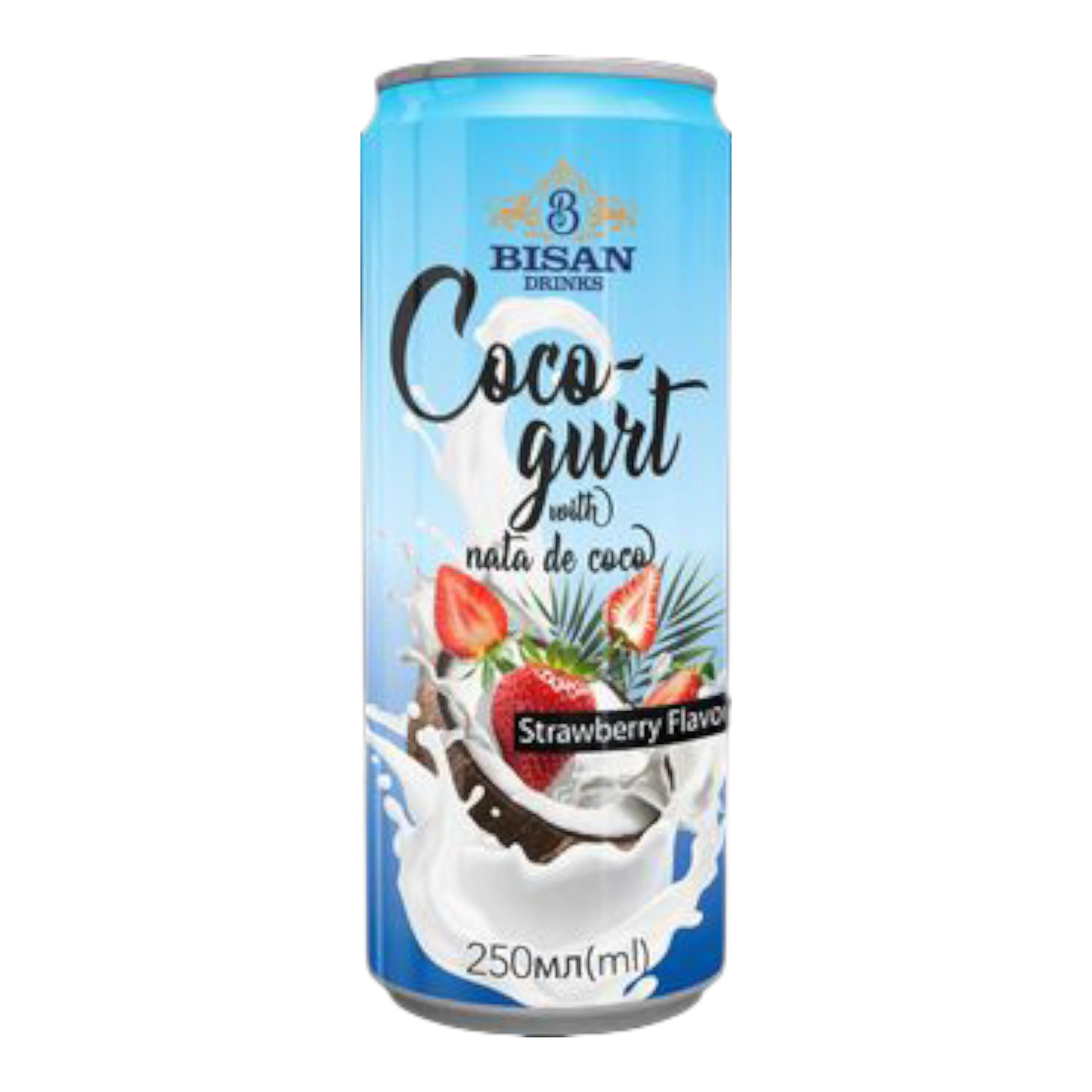 Кокос молоко напій з полуницею