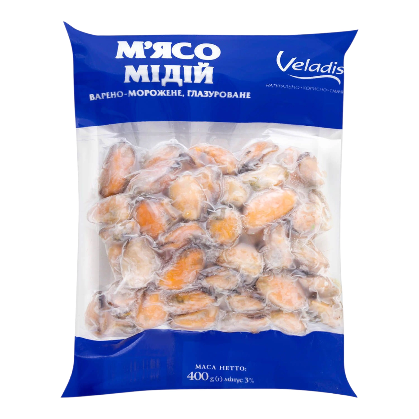 Мідії очищені400гр Веладіс