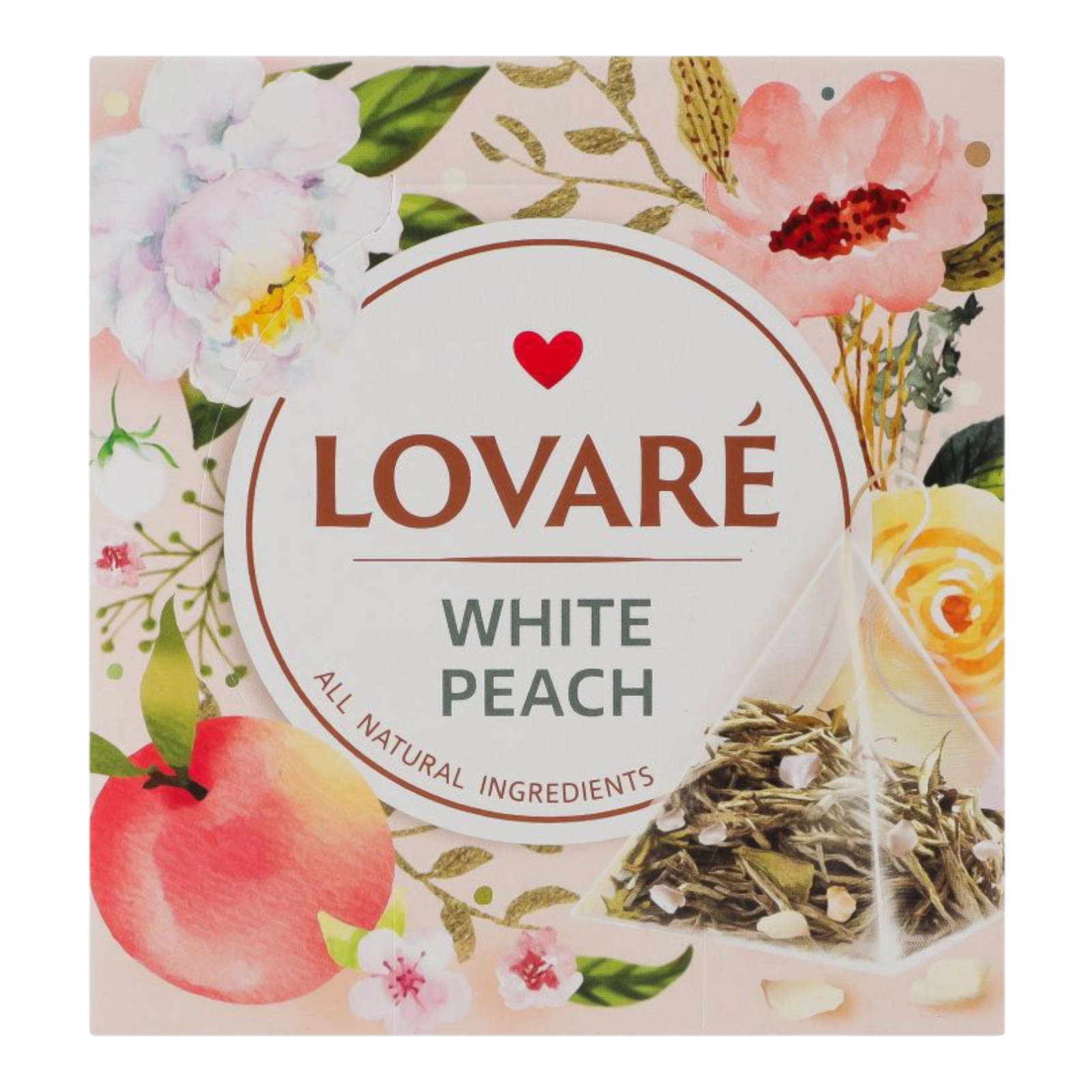 Чай Lovare White peach 15*2 Пирамідка