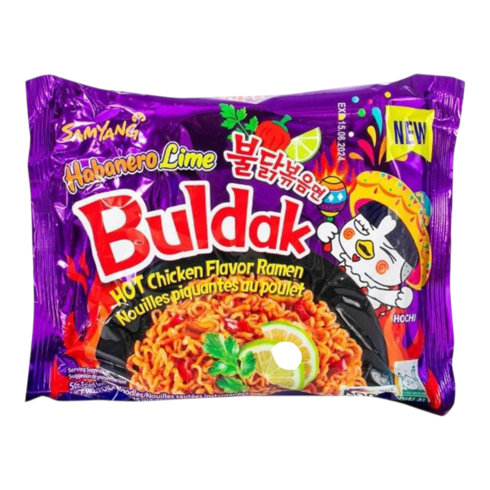 Локшина Samyang Buldak Гостра з хабанеро та лаймом 135 г