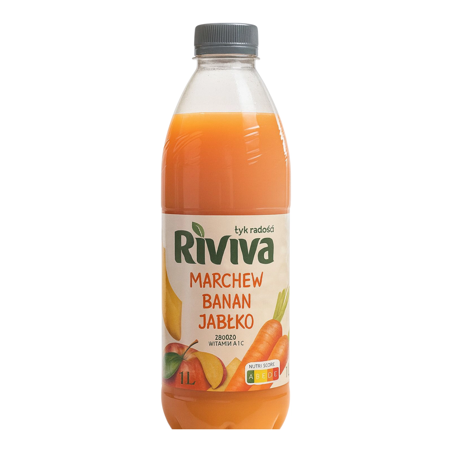 Сік Riviva Яблуко банан морква 1л