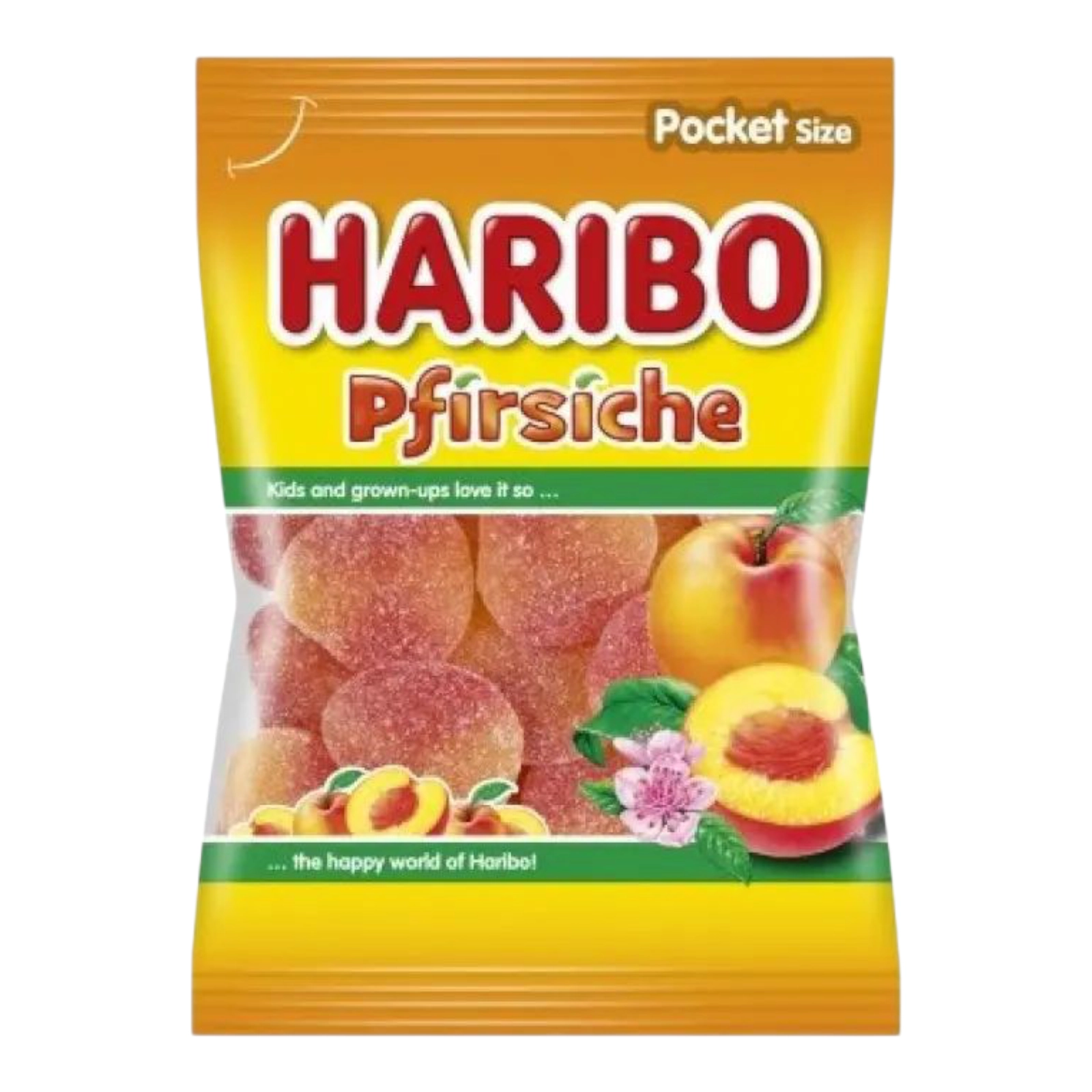 Жилейки Haribo персики 100g hb