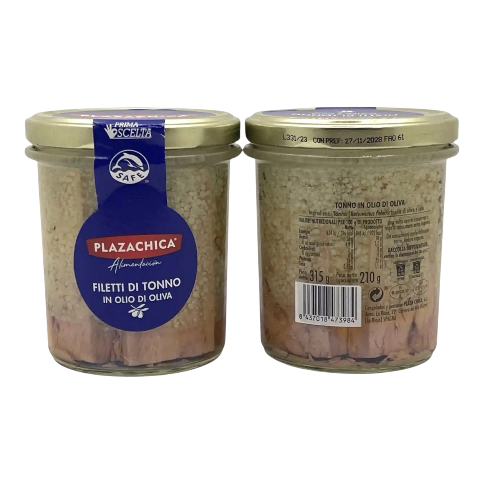 Тунець 315г в склі Плазачіза фіолет