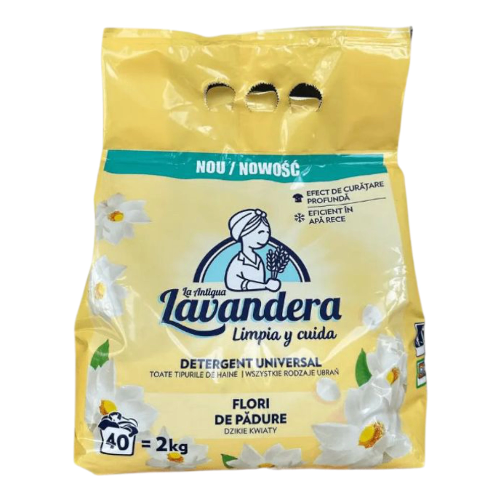 Порошок Lavandera жовтий 40 стірок 2кг