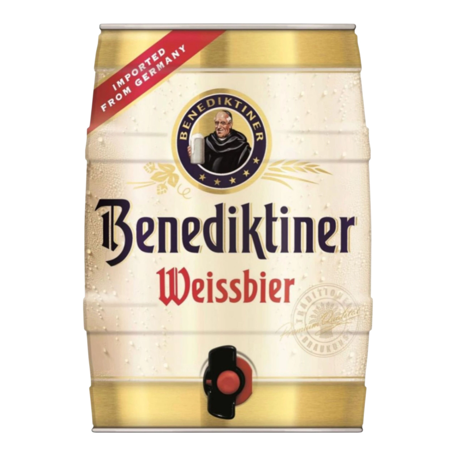 Пиво Benediktiner Weissbier 5.4% ж/б 5л