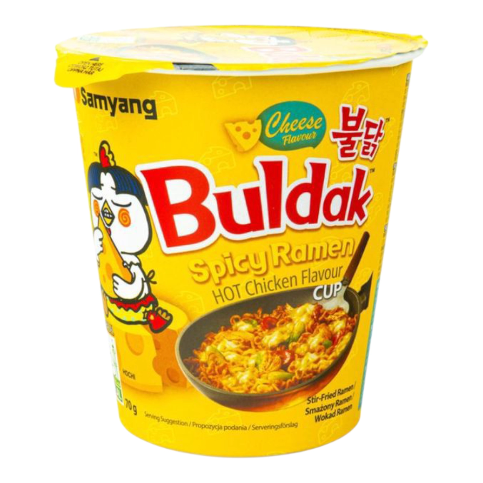 Рамен Buldak Ramen Гострий Курячий Сир в стакані 70г