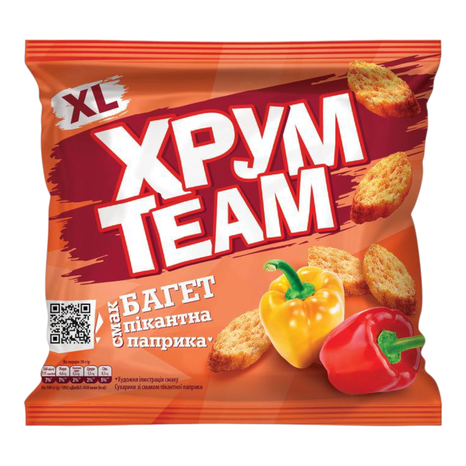 Сухарики Хрум Тім паприка 100г