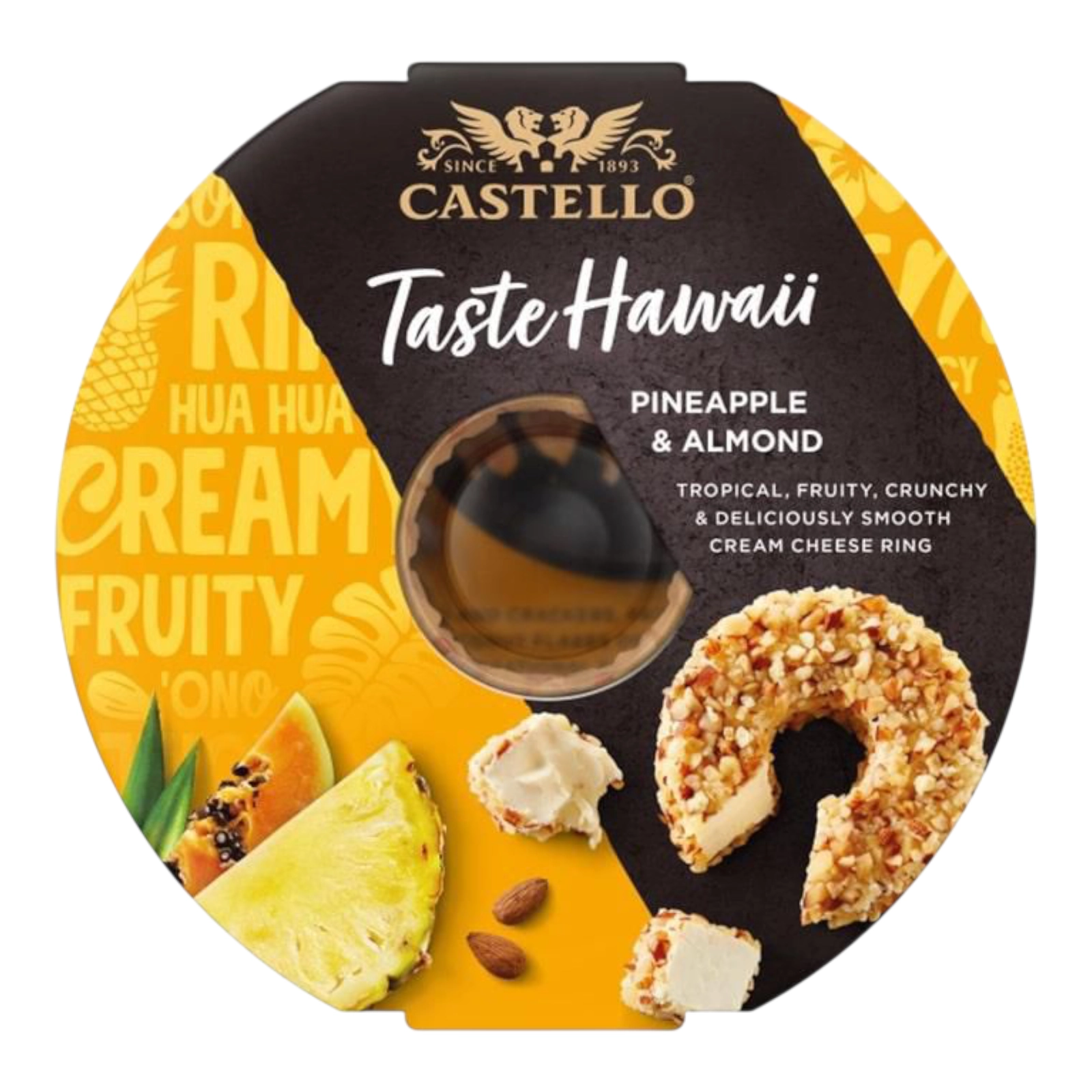 Крем-сир Castello ананас горіх 125г