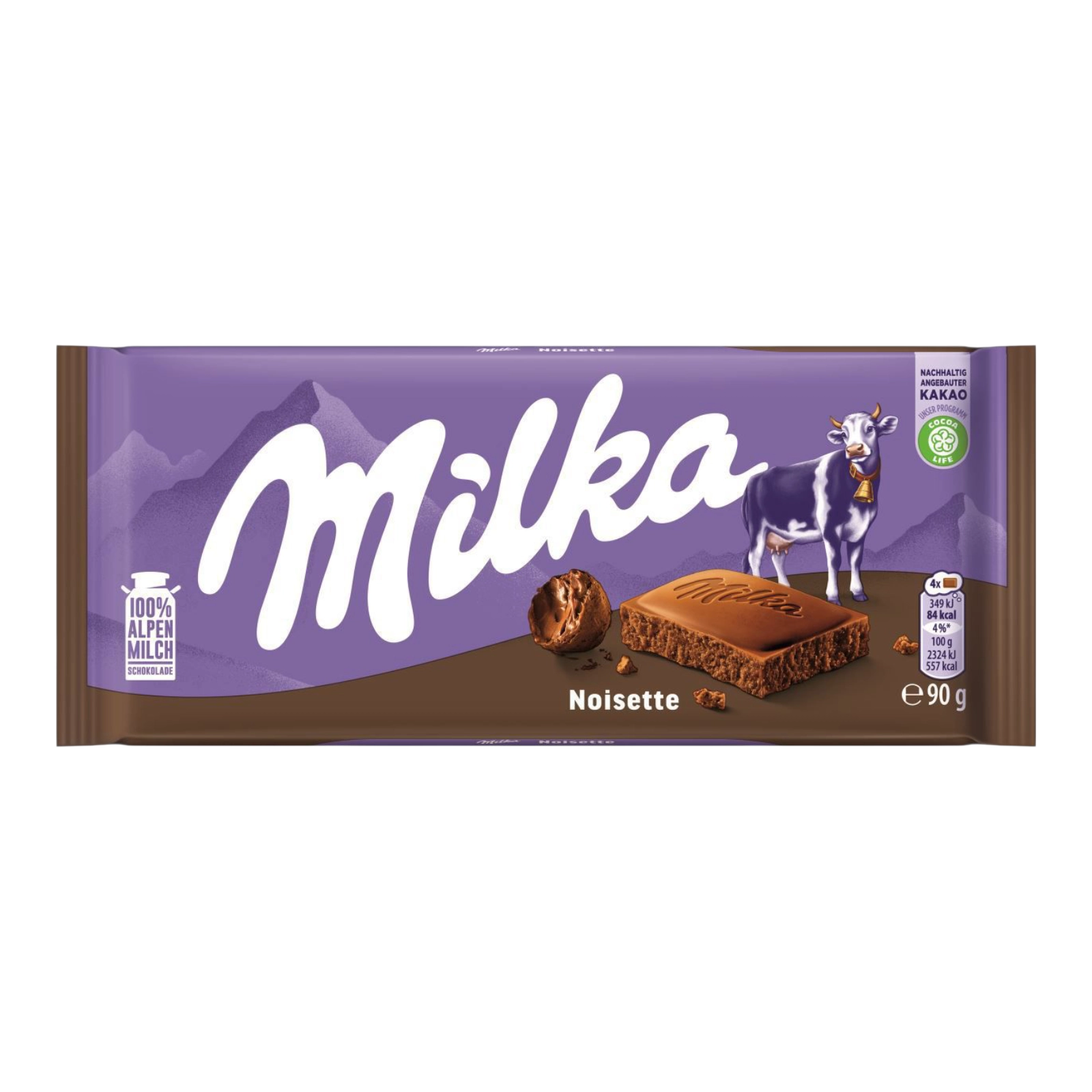 Шоколодка Milka 100g noisette