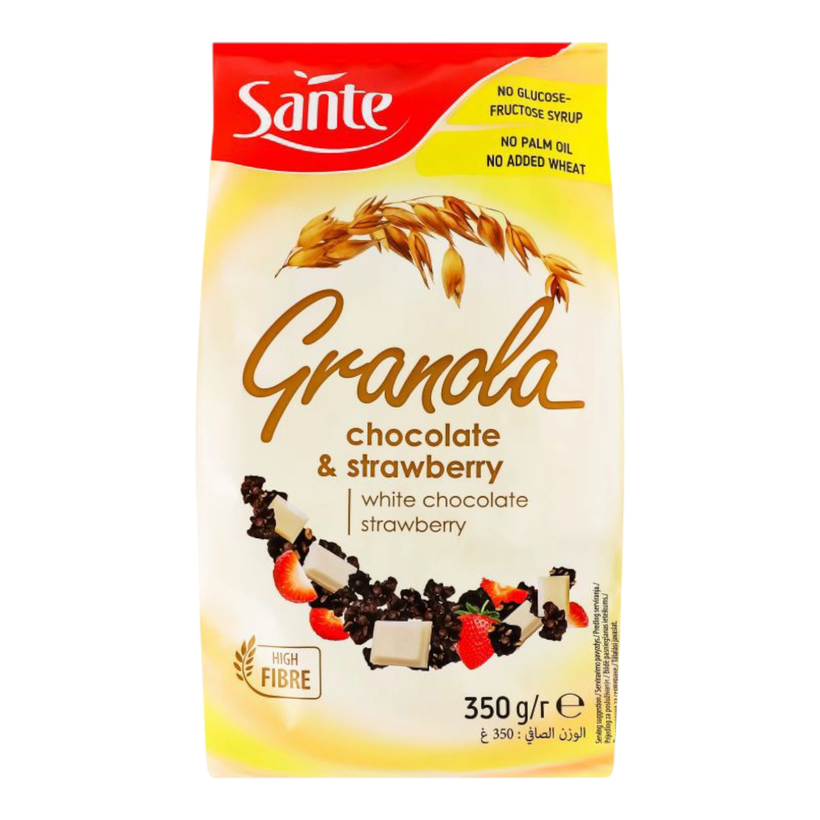 Гранола з білим шок і полуницею Санте