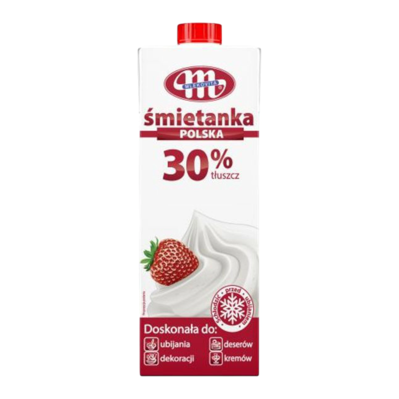Вершки Mlekovita 30% 1л