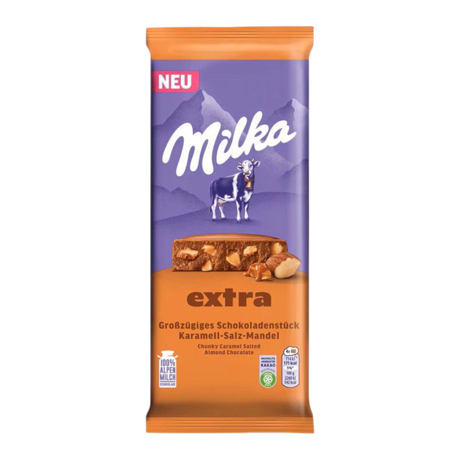 Milka шоколадка карамель 190g