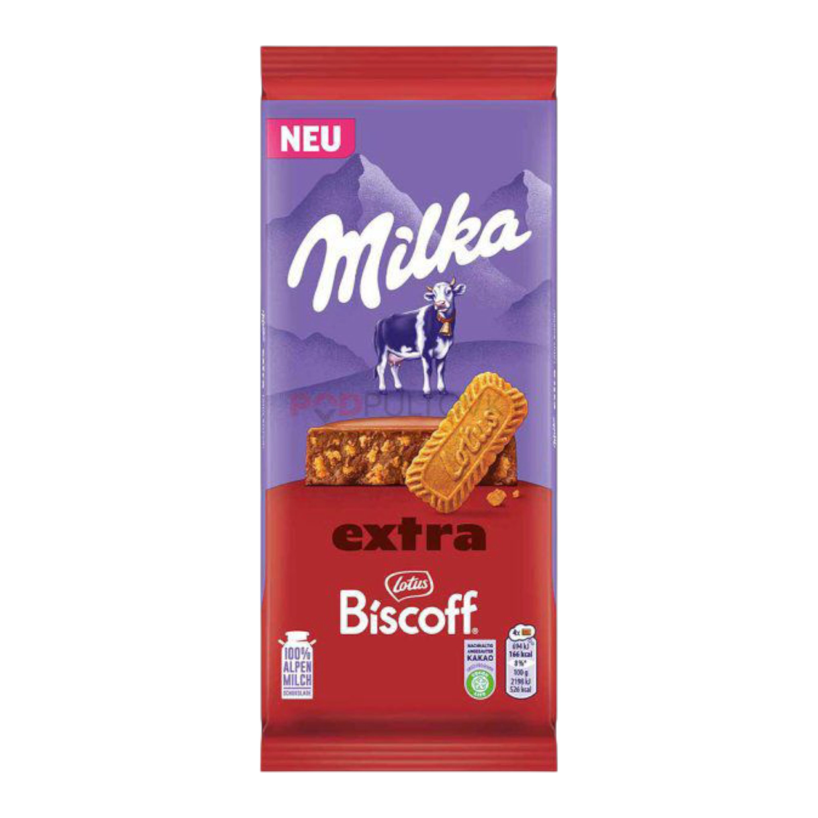 Milka шоколадка біскоф 190g