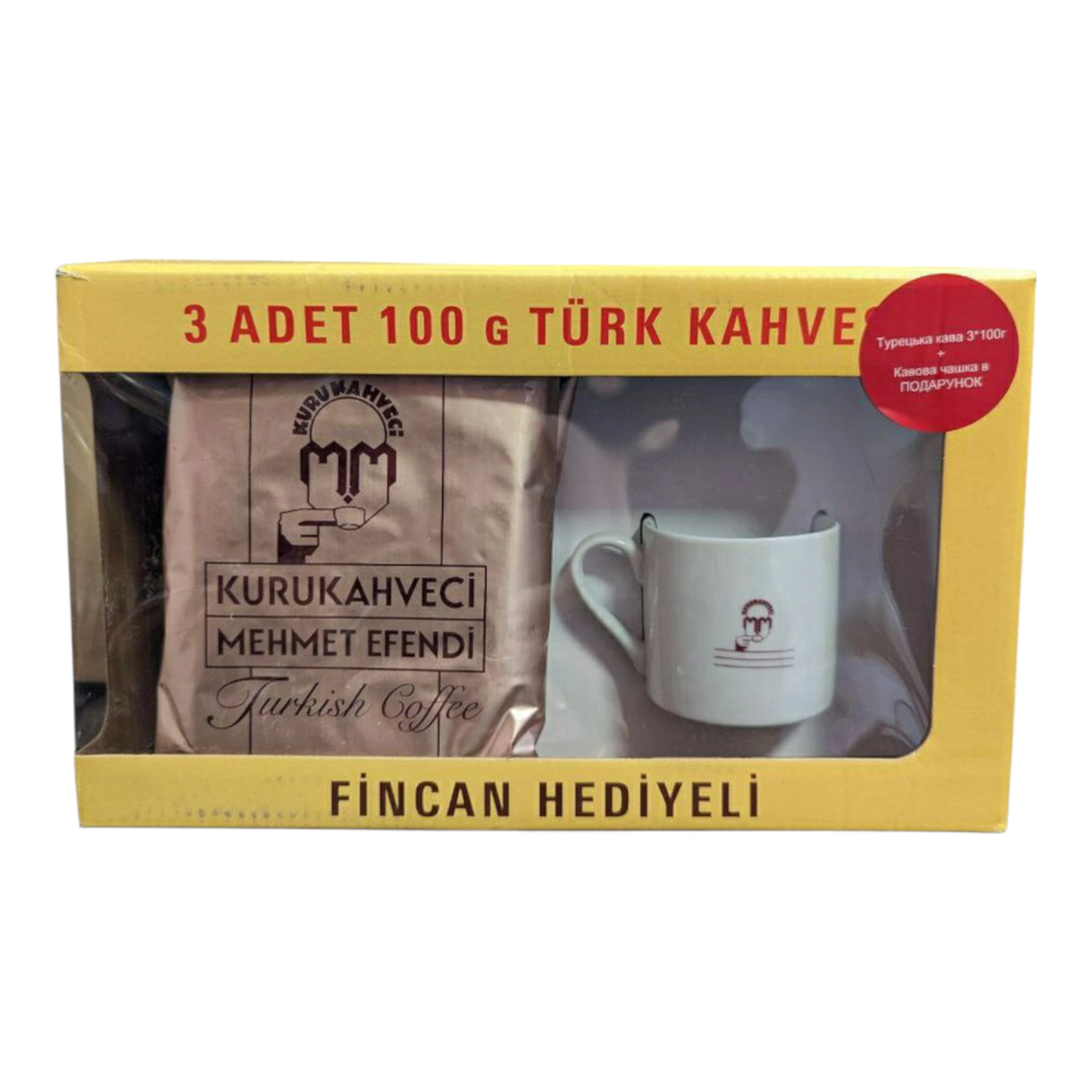 Кава Mahmet Efendi набір з чашкою 300г