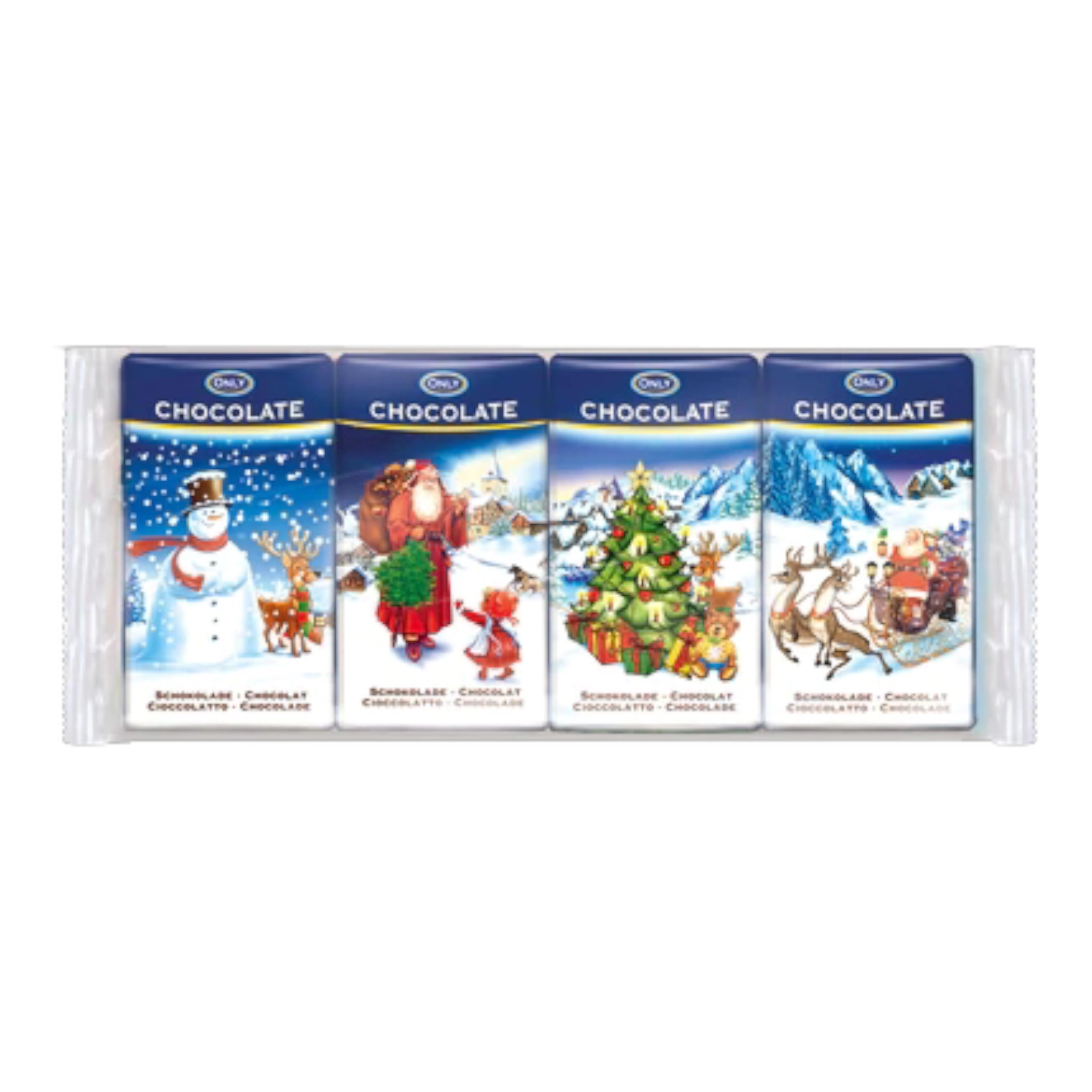 Шоколад Only молочний 4*15 60г