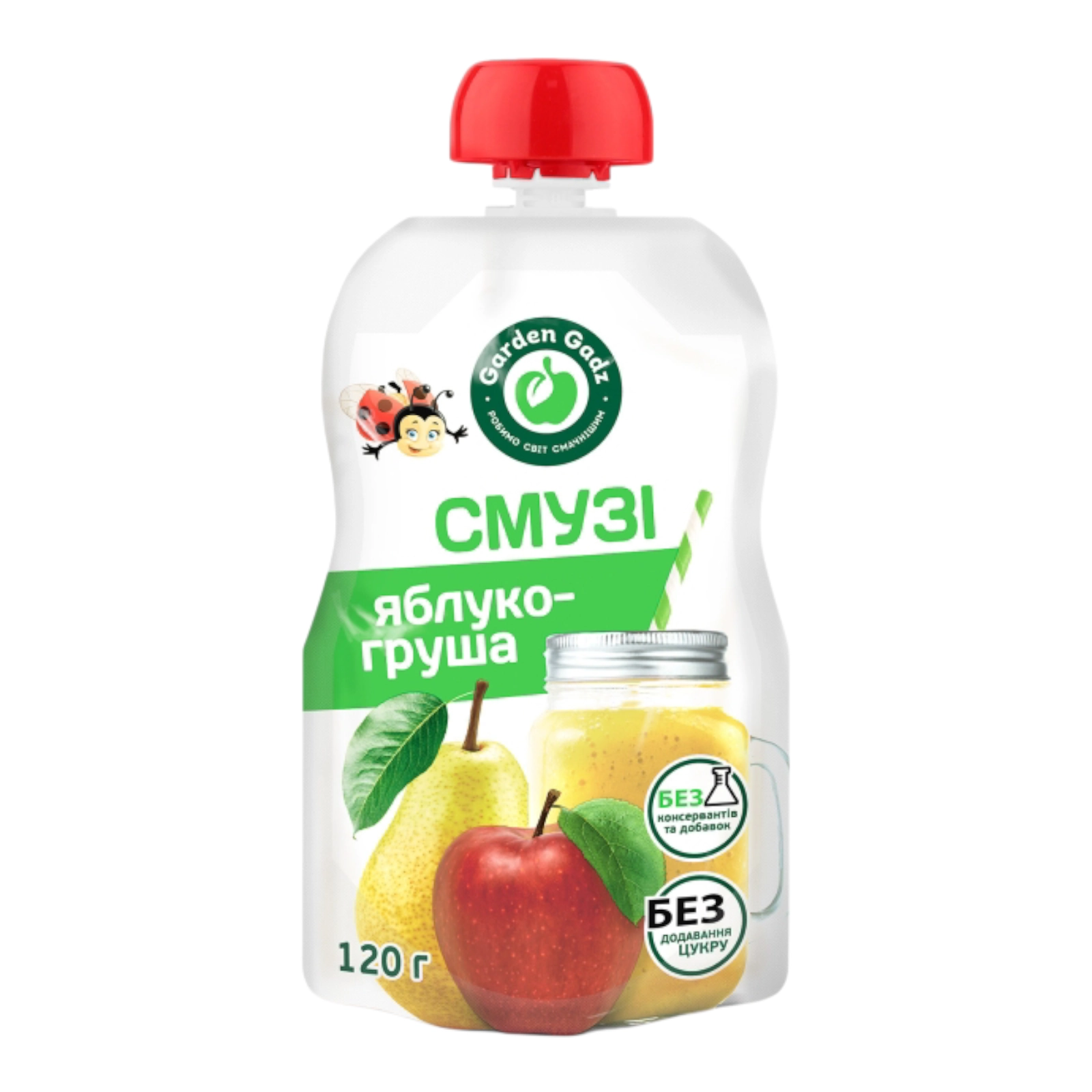 Пюре фруктове Яблуко - груша 120г