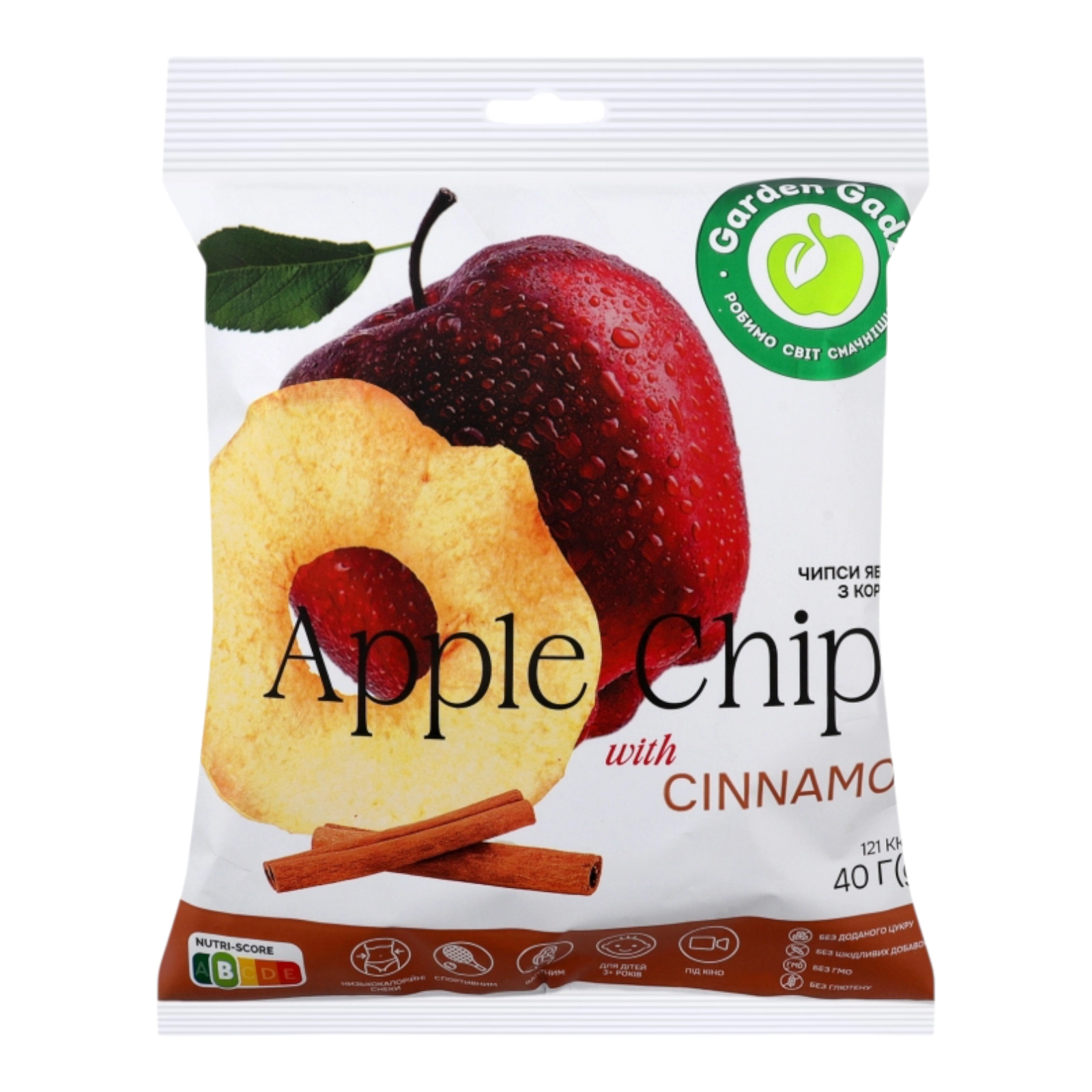 Чіпси яблучні з корицею 40 г