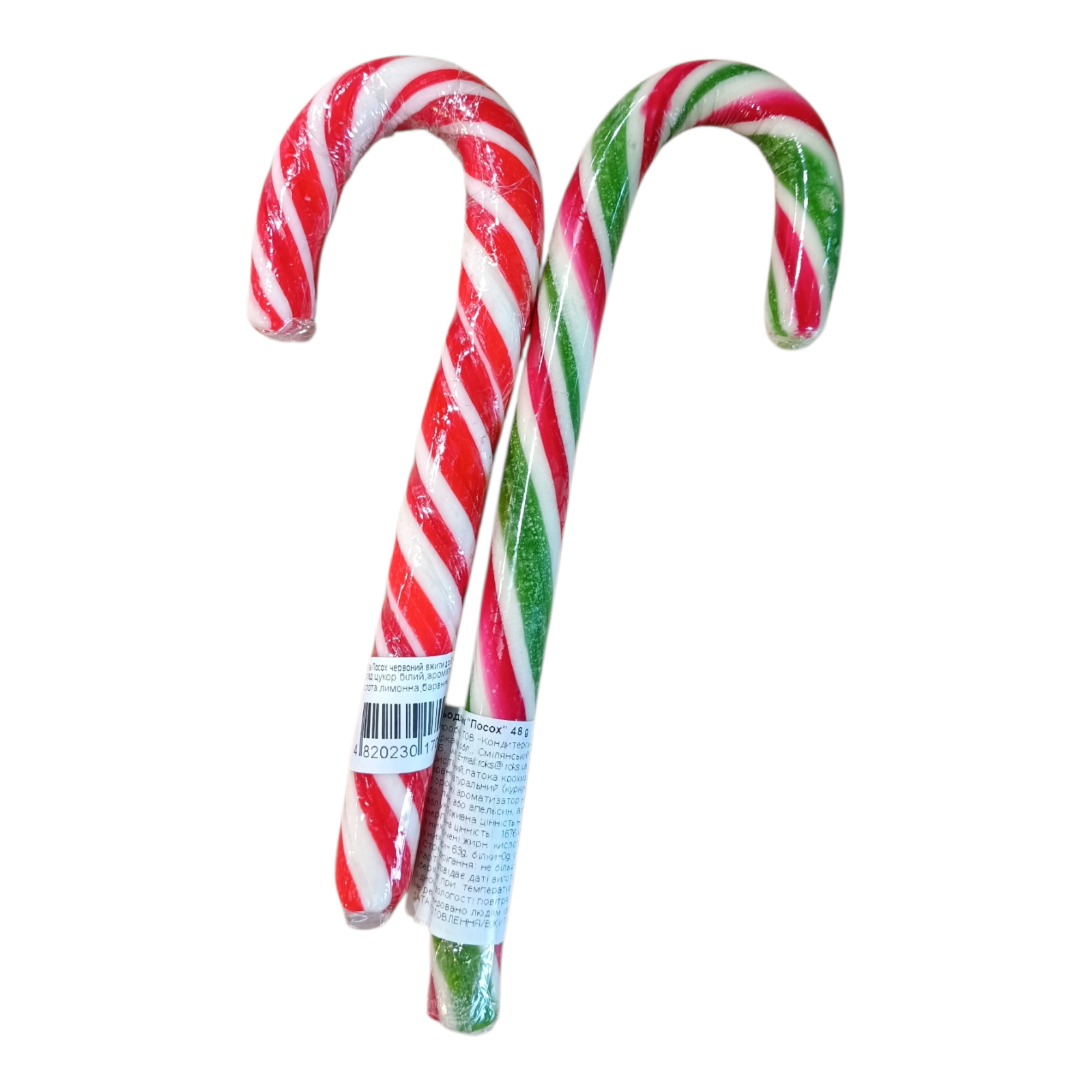 Посох новорічний червоний континент