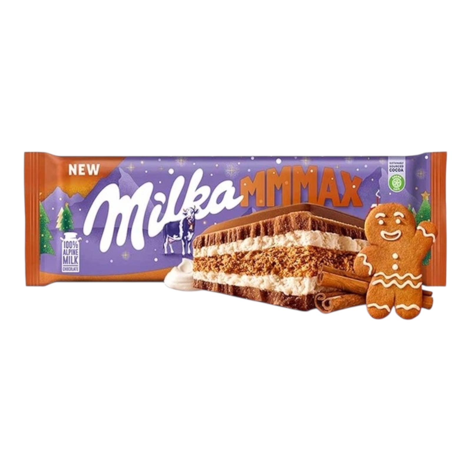 Шоколад. Milka MMMAX Gingerbread 300г