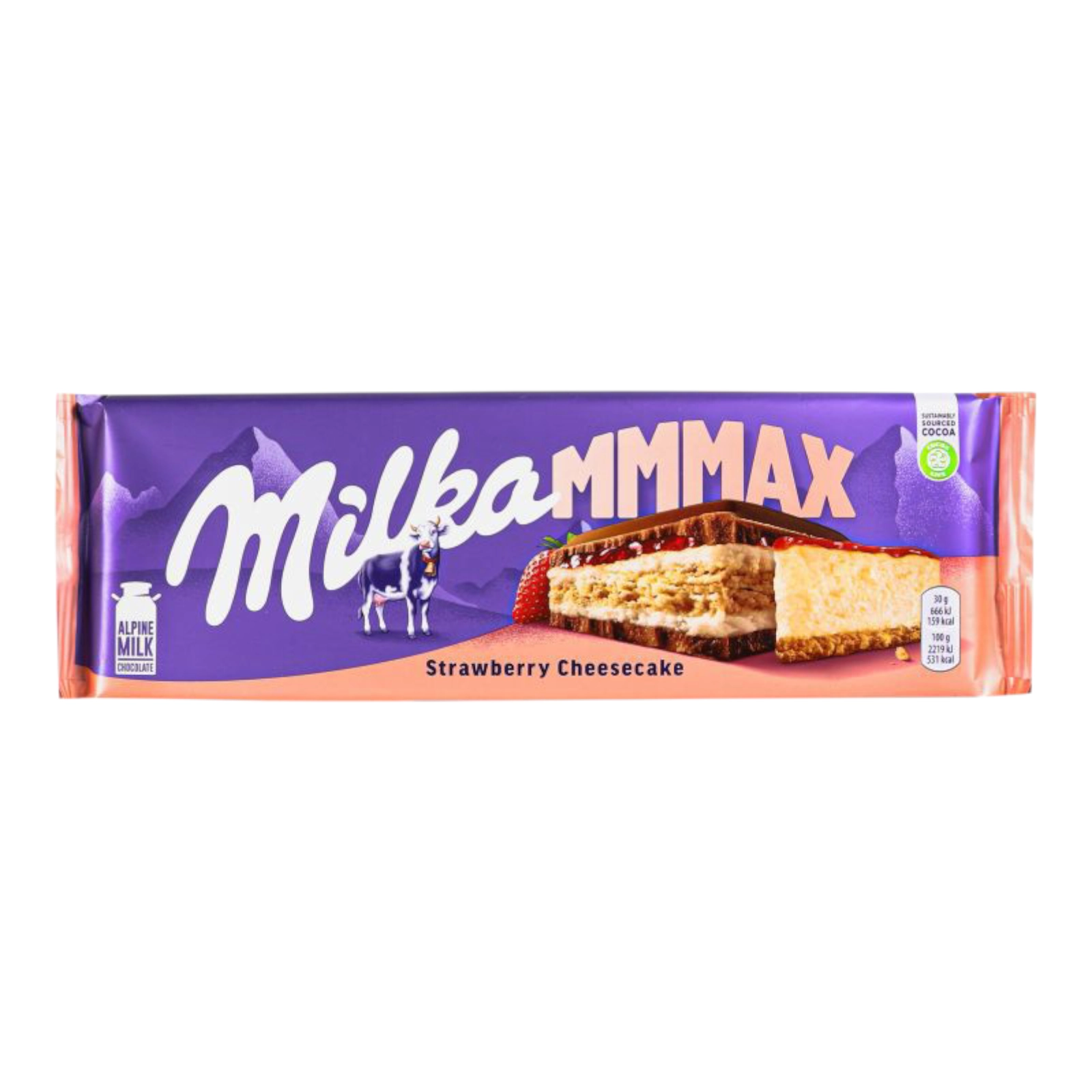 Шоколодка Milka MMMAX 300g Strawberry Cheesecake
