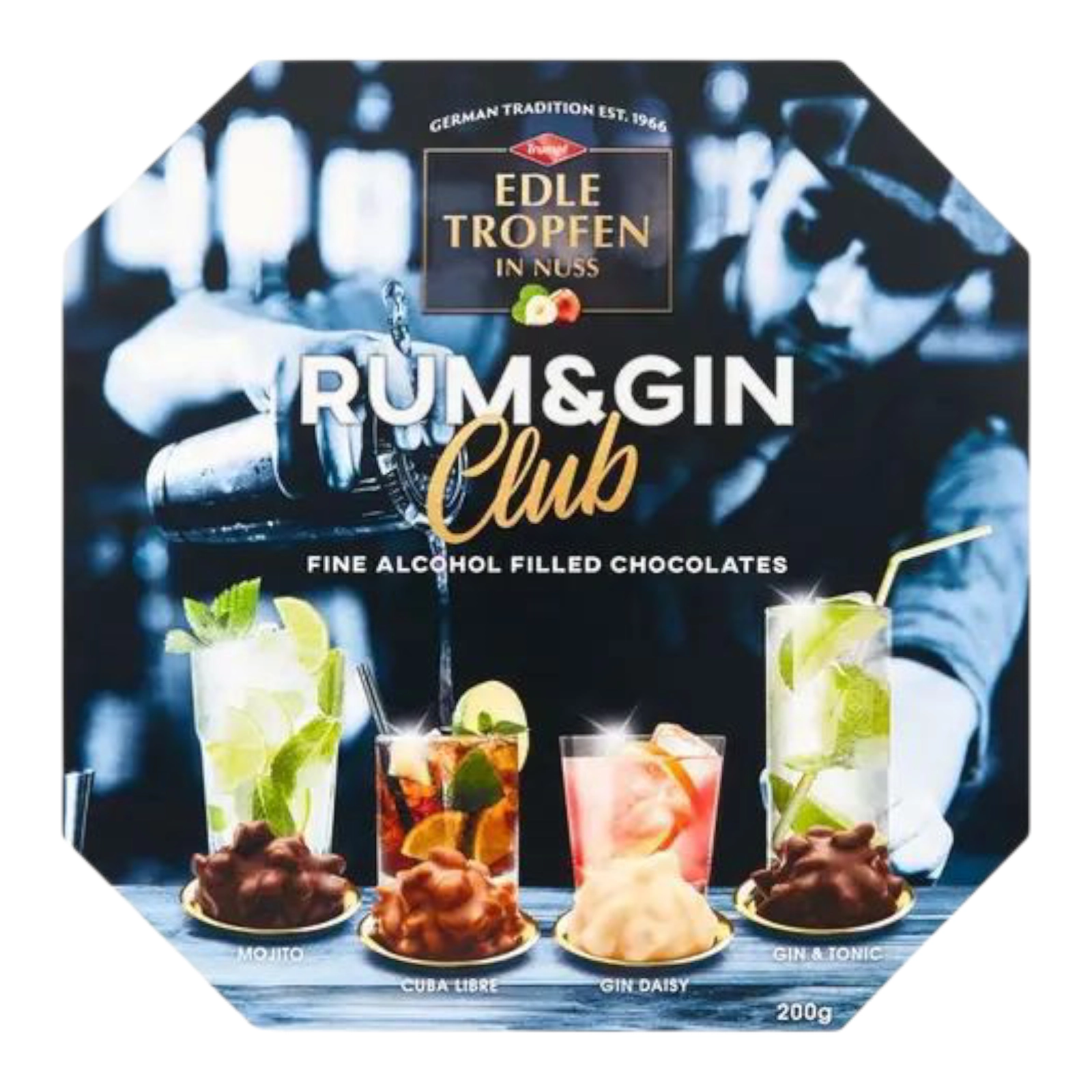 Цукерки Edle Tropfen. з ромом та джином. 250 г