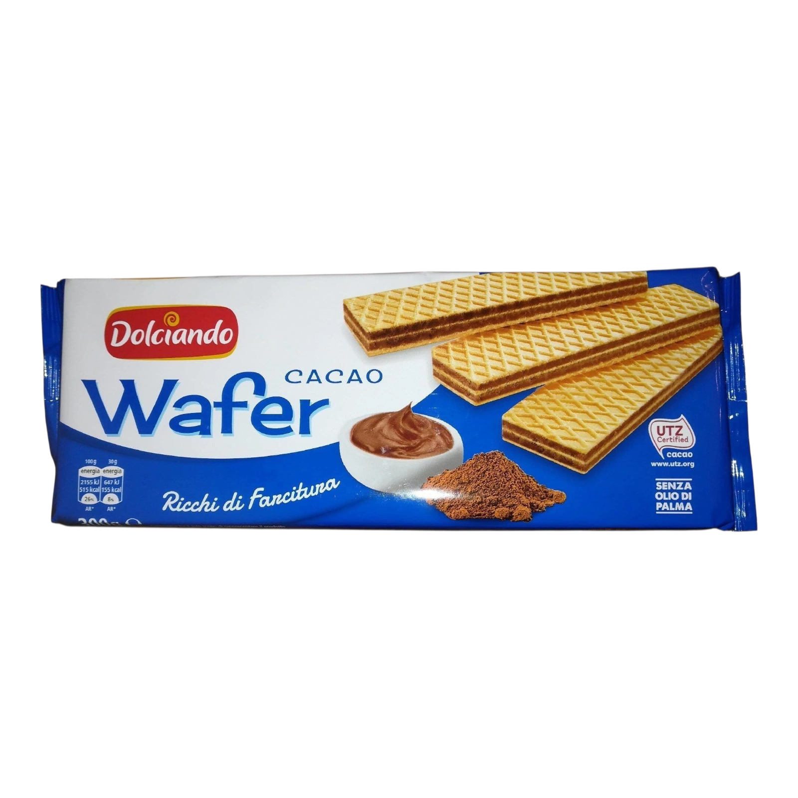 Вафлі Dolciando какао 300g