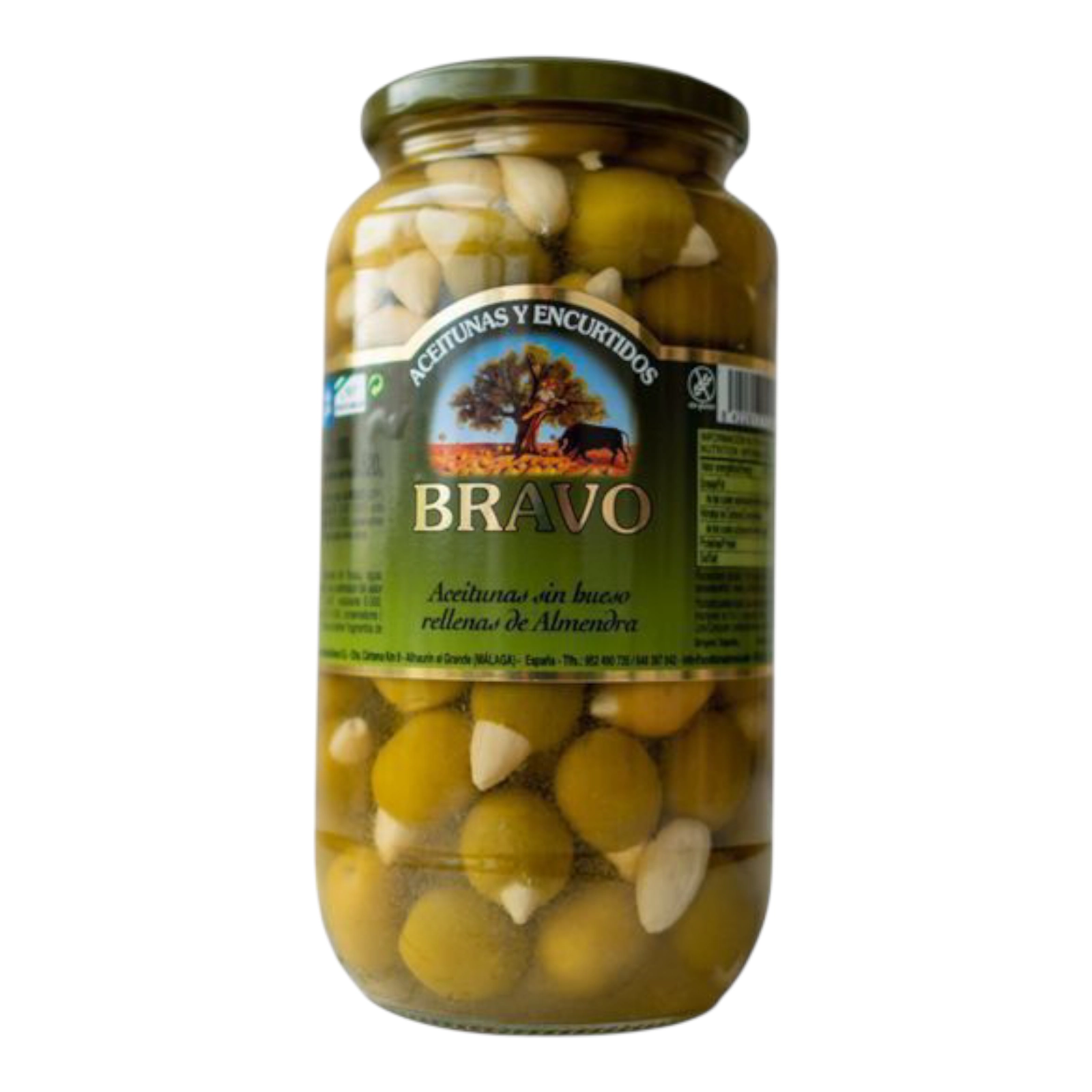 Оливки Bravo 1000g з мигдалем