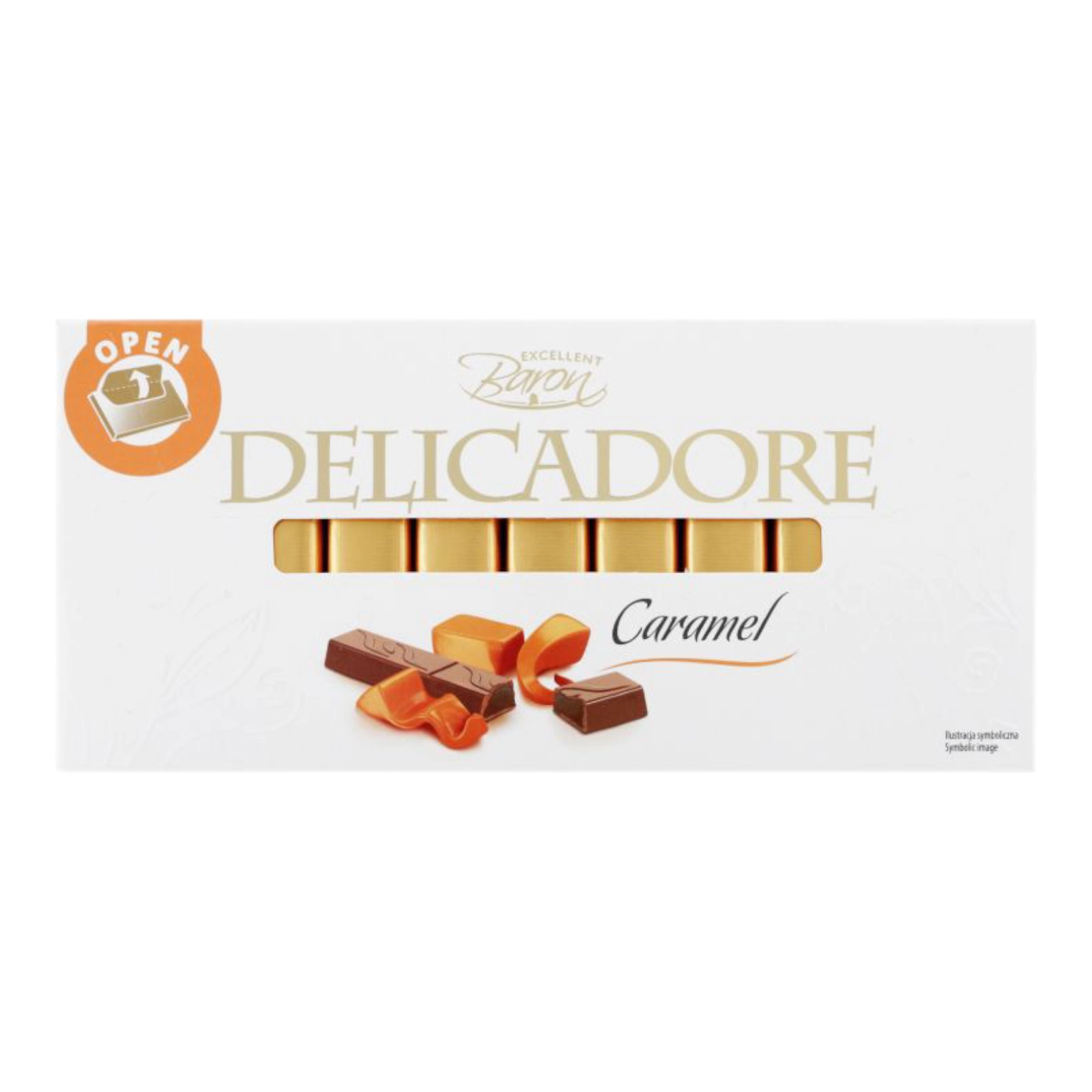 Шок Delicadore 200g карамель